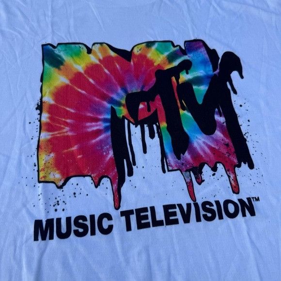Designer × Mtv NEW MTV MUSIC TELEVISION WHOTE TIE DYE T-SHIRT SZ 2XL XXL Size US XXL / EU 58 / 5 - 3 Thumbnail