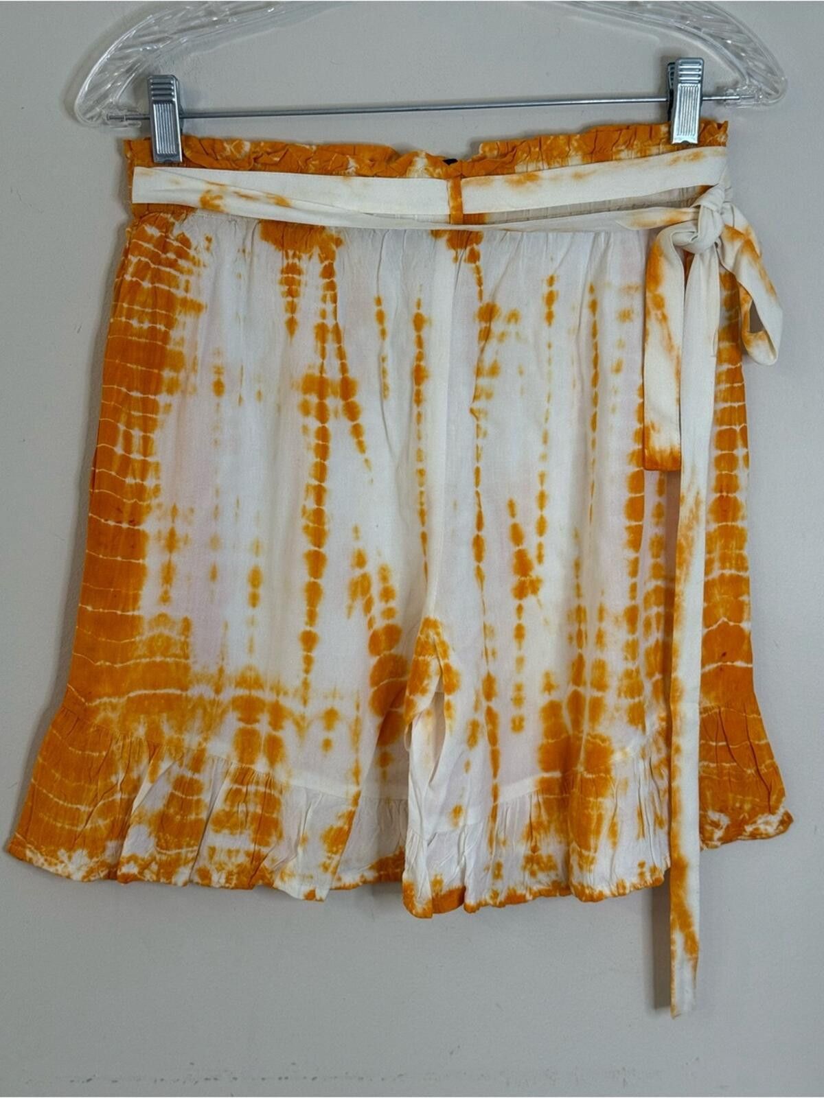 Other Sacred Threads tie dye shorts orange white pockets ruffles Size 30" / US 8 / IT 44 - 2 Thumbnail