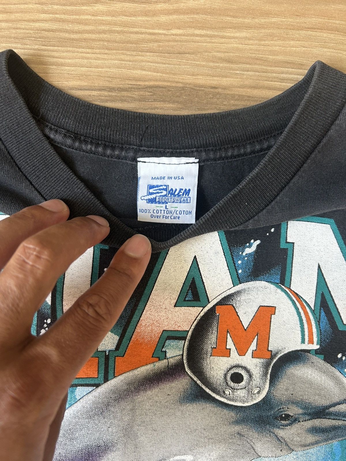 Other 1993 Salem AOP Thunder Miami Dolphins Size US L / EU 52-54 / 3 - 4 Thumbnail