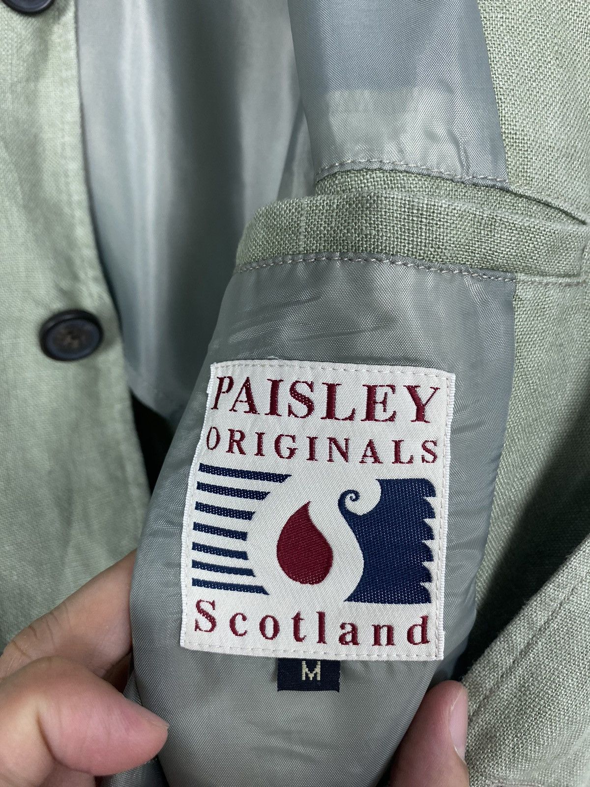 Other Rare‼️ Paisley Scotland Utility Linen Jacket Size US S / EU 44-46 / 1 - 5 Thumbnail