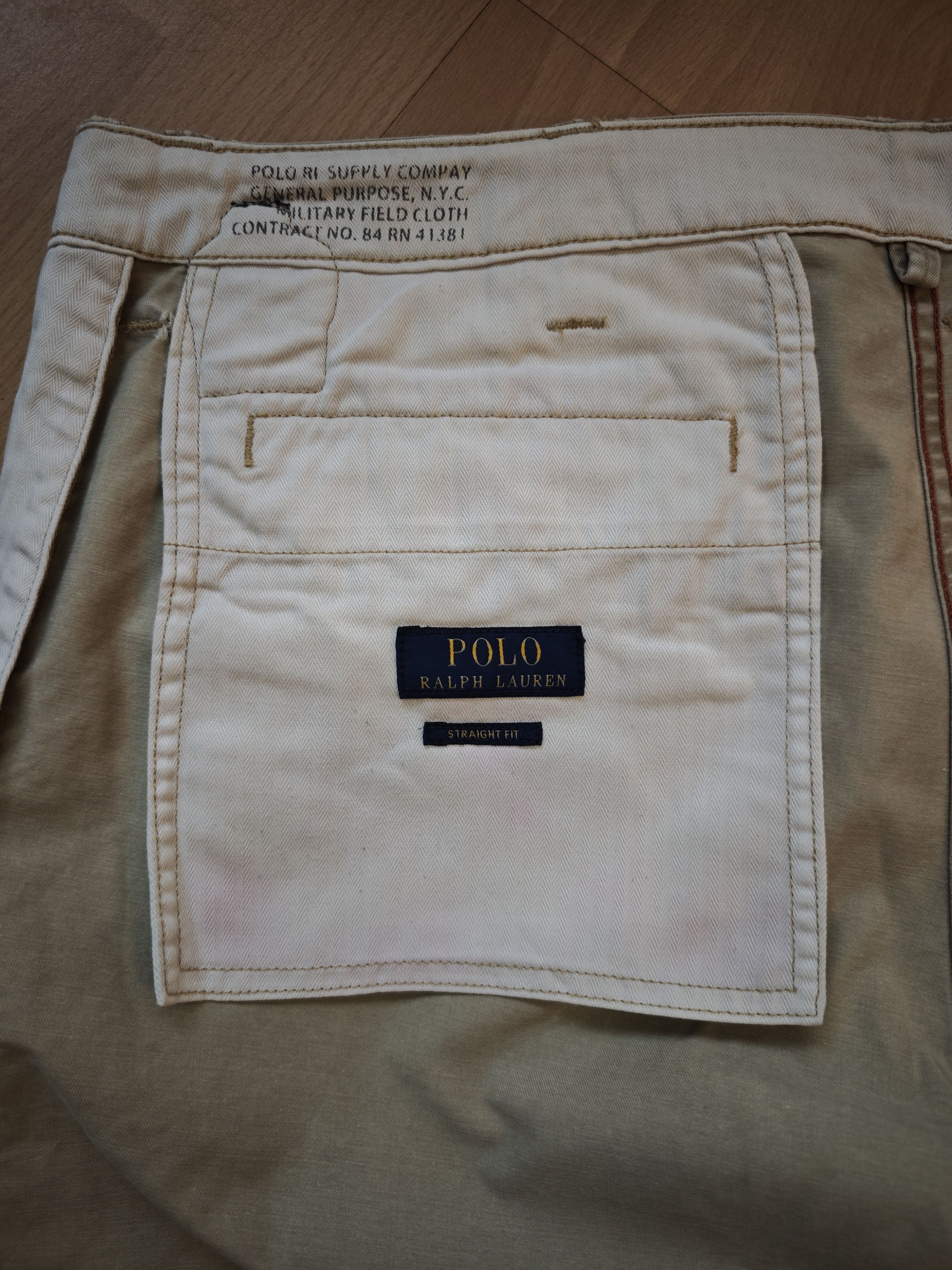 Polo Ralph Lauren BANNED PRL Chino Graphique Droit - RARE Phi Beta Sigma Edit. Size US 32 / EU 48 - 11 Thumbnail
