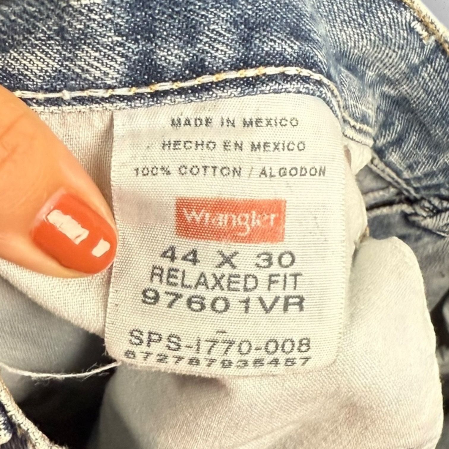 Rustler Rustler and Wrangler 2 Work Jeans Men's 44x30 Stained Size US 44 / EU 60 - 6 Thumbnail
