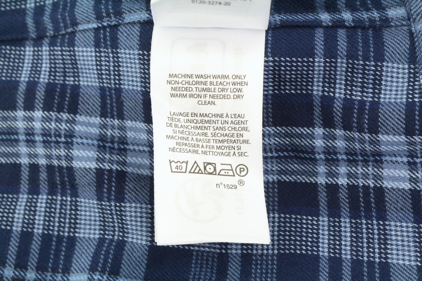 Ralph Lauren M Blue Custom Fit Performance Plaid Button Flannel 87010 Size US M / EU 48-50 / 2 - 10 Thumbnail