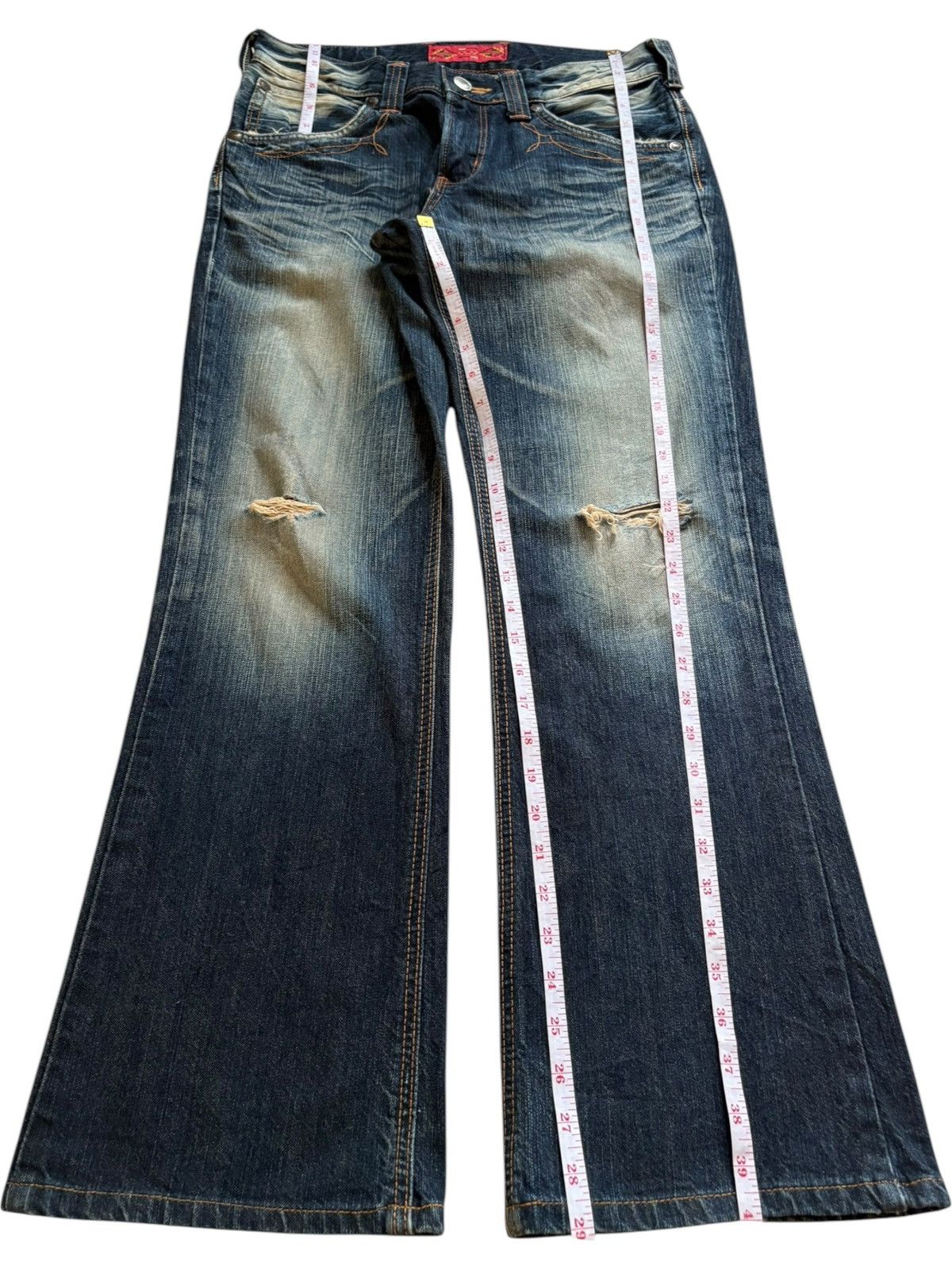 Edwin × Japanese Brand Exclusive Vintage Edwin XV Rusty Wash Bootcut Flare Jeans Size US 31 - 13 Thumbnail