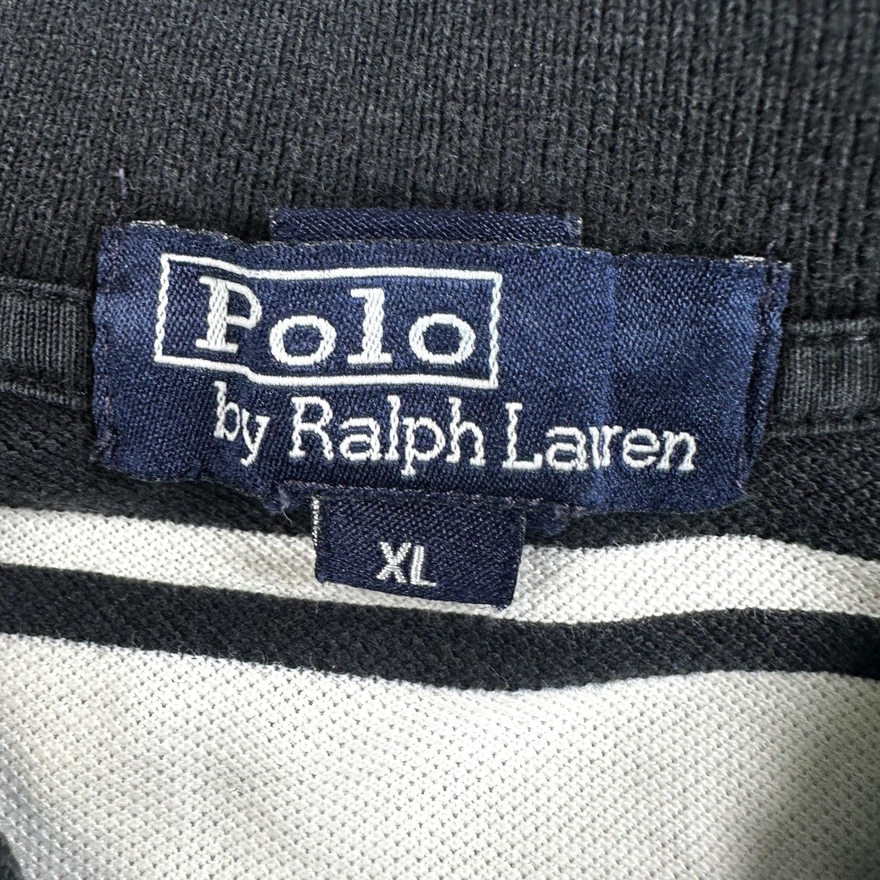 Polo Ralph Lauren Polo by Ralph Lauren Polo Shirt Mens XL Blue White Stripe Short Sleeve Casual Size US XL / EU 56 / 4 - 2 Thumbnail