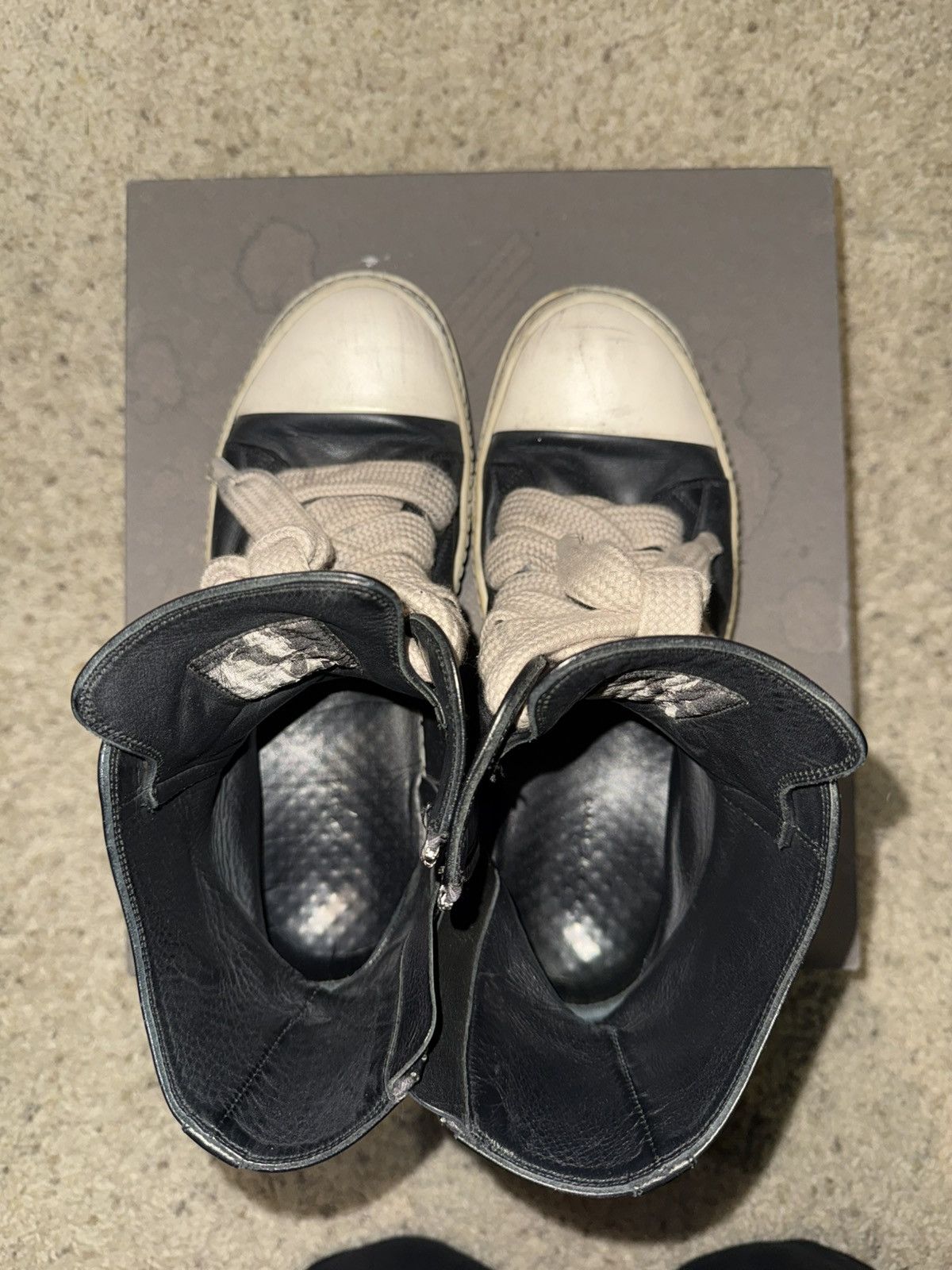 Rick Owens Rick Owens high top jumbo laces size 45 Size US 12 / EU 45 - 5 Thumbnail