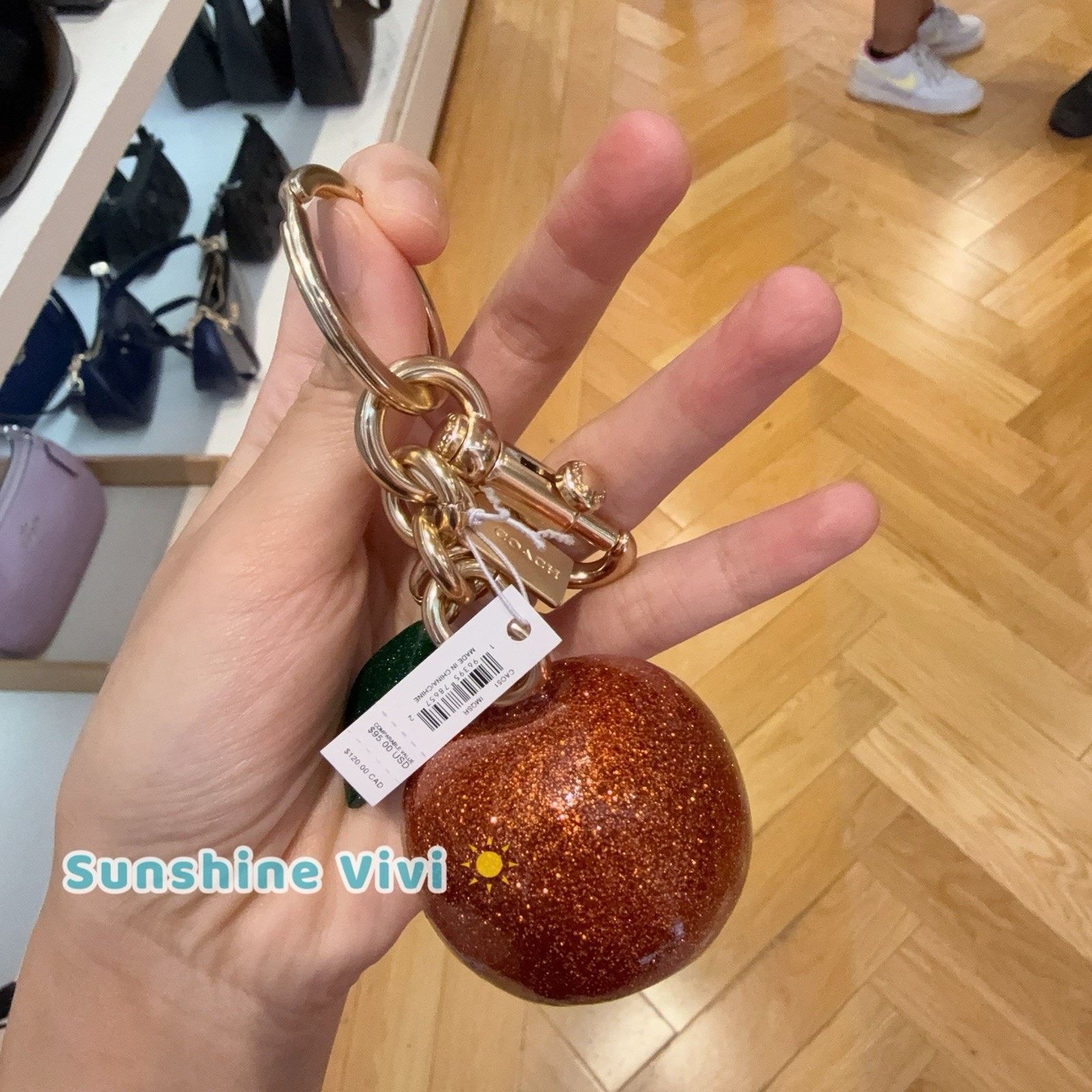 Coach NWT Coach Orange Bag Charm CAO51 Im/Spice Orange Size ONE SIZE - 1 Thumbnail