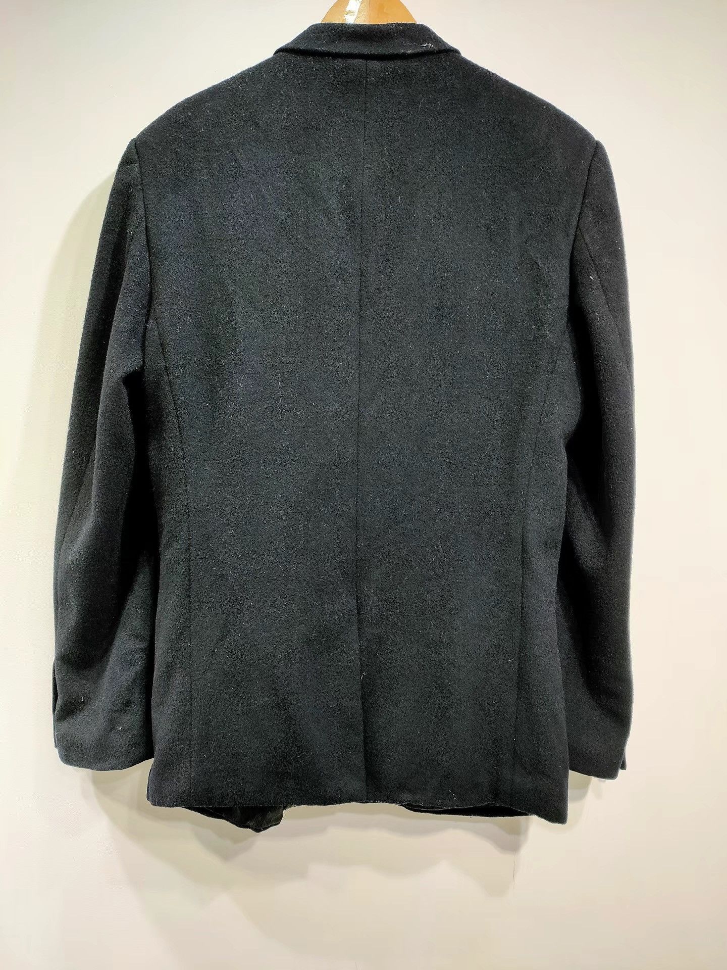 Dolce & Gabbana Dolce&Gabbana Men's Black Wool Coat K29 Size US L / EU 52-54 / 3 - 2 Thumbnail