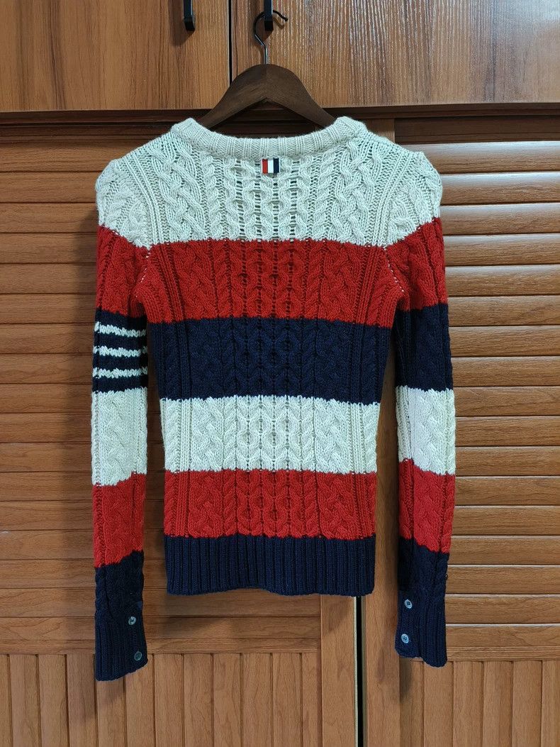 Thom Browne Thom Browne Knitted sweater with patchwork Size XS / US 0-2 / IT 36-38 - 2 Thumbnail