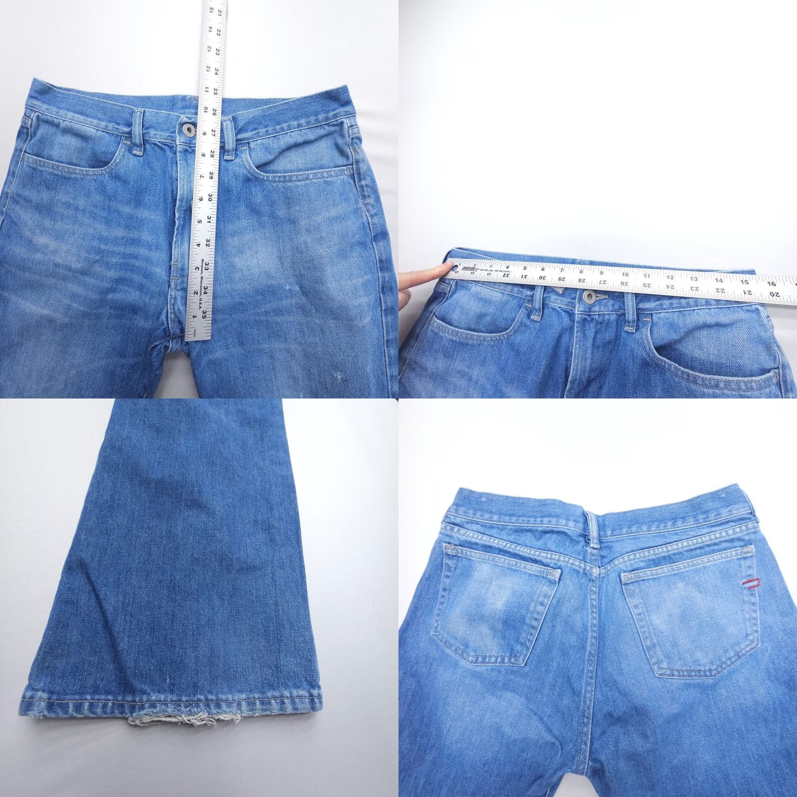 Diesel Diesel Jeans Flare Bootcut Denim Womens Size 32 Blue Made in Italy 5-Pocket Logo Stretch Regular Fit 31x30" IN Denim Size 24" / US 00 / IT 34 - 9 Thumbnail