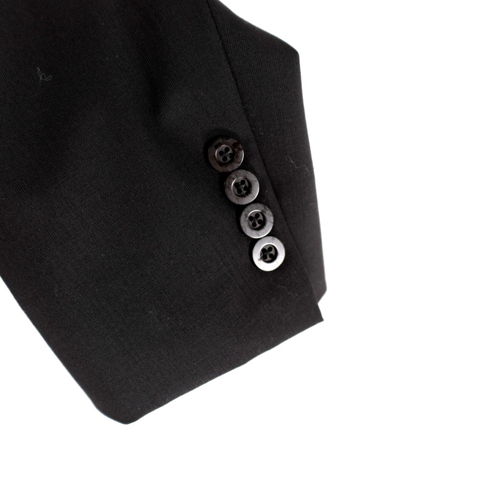 Other DAMAGED Cezani Wool Black 3 Button Blazer 42R Tiny Holes On Size 42R - 3 Thumbnail