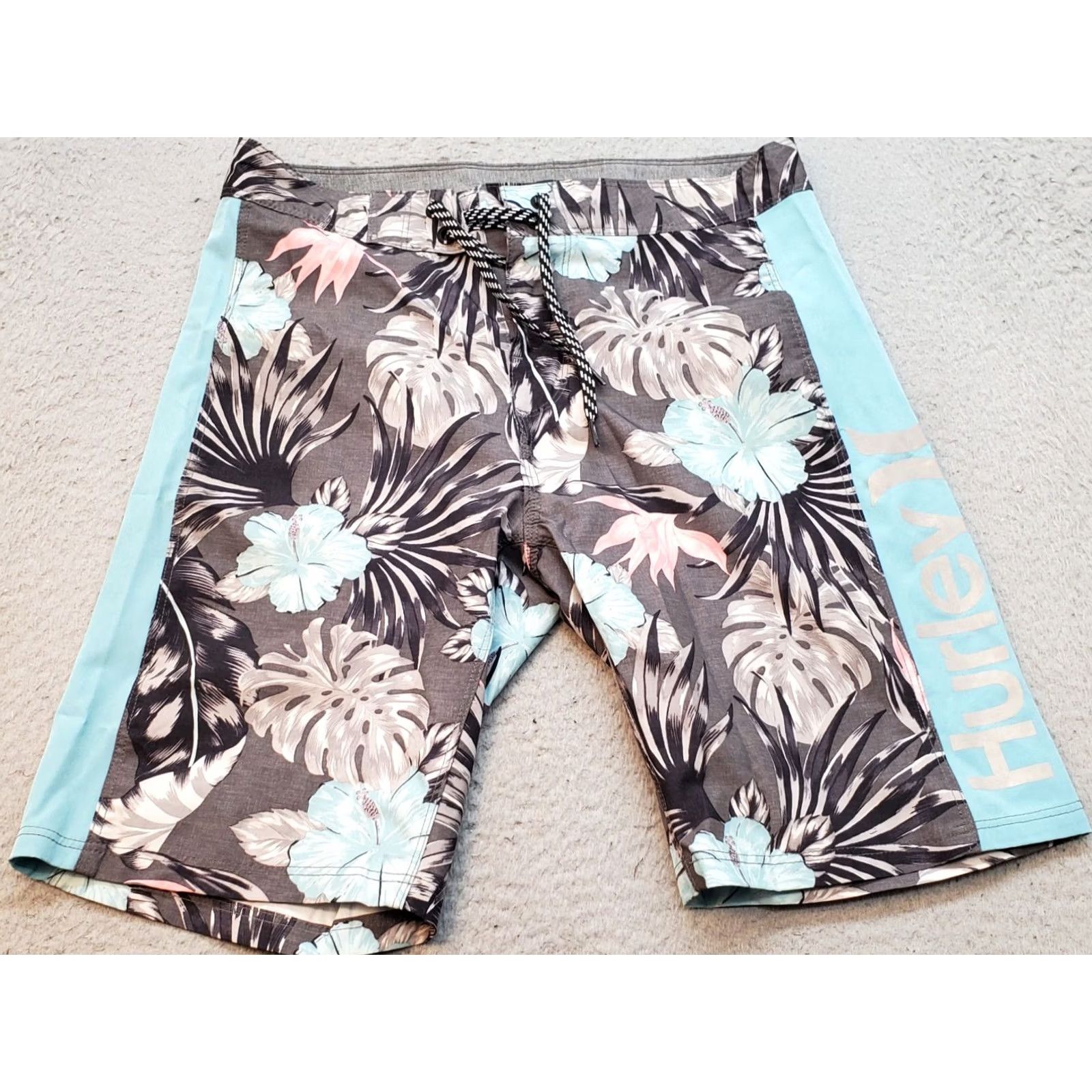 Hurley Hurley Mens Bottom 28 Multicolor Floral Regular Drawstring Board Shorts Voluntary: Please note "Bottom" used as a closer category. Size US 28 / EU 44 - 2 Thumbnail