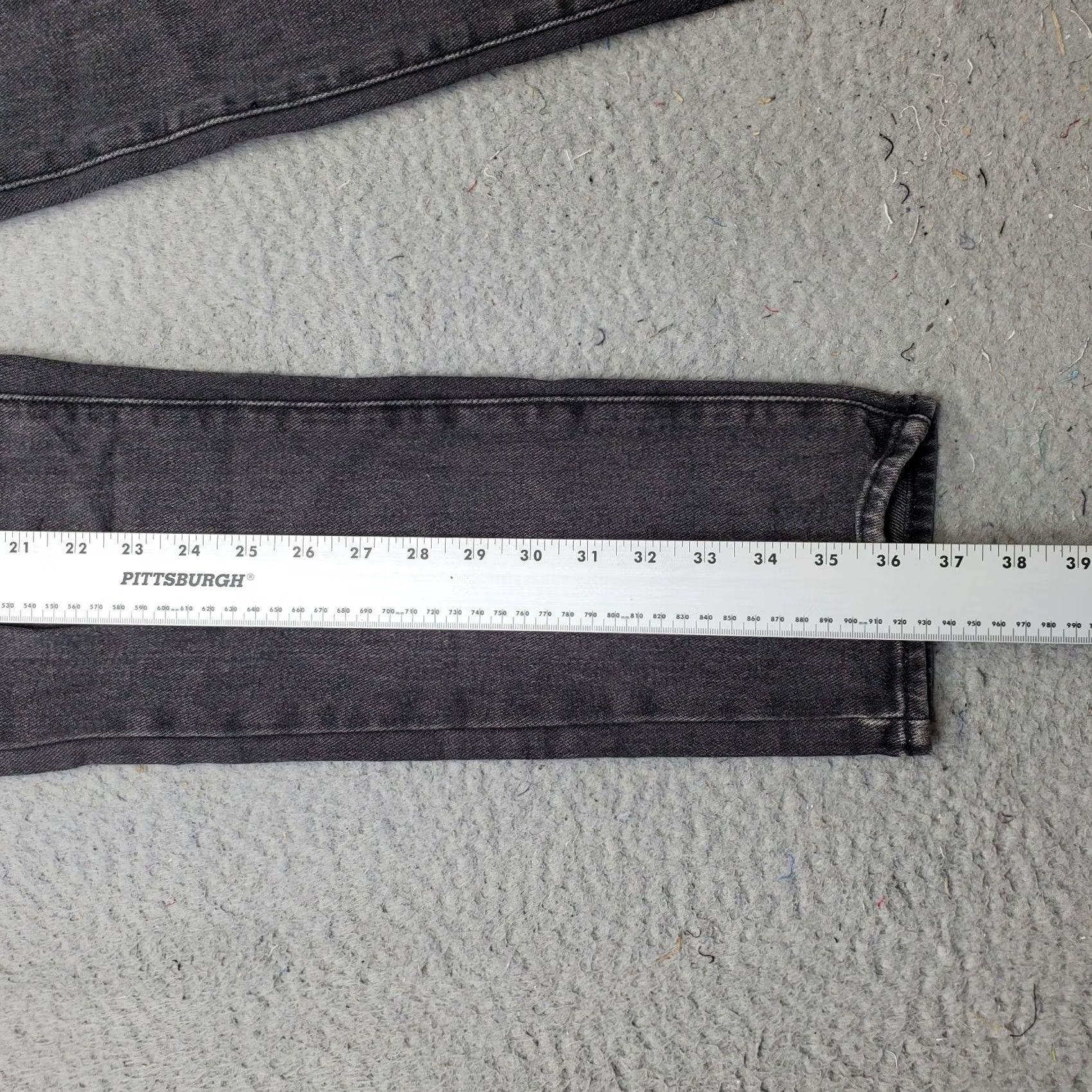 Pacsun PacSun Womens Jeans 24 Black Denim 5-Pocket Dark Wash Regular Straight Leg - Size 24 - 100% Cotton - Dark Denim - Mens, Womens Size 42" / US 20 - 3 Thumbnail