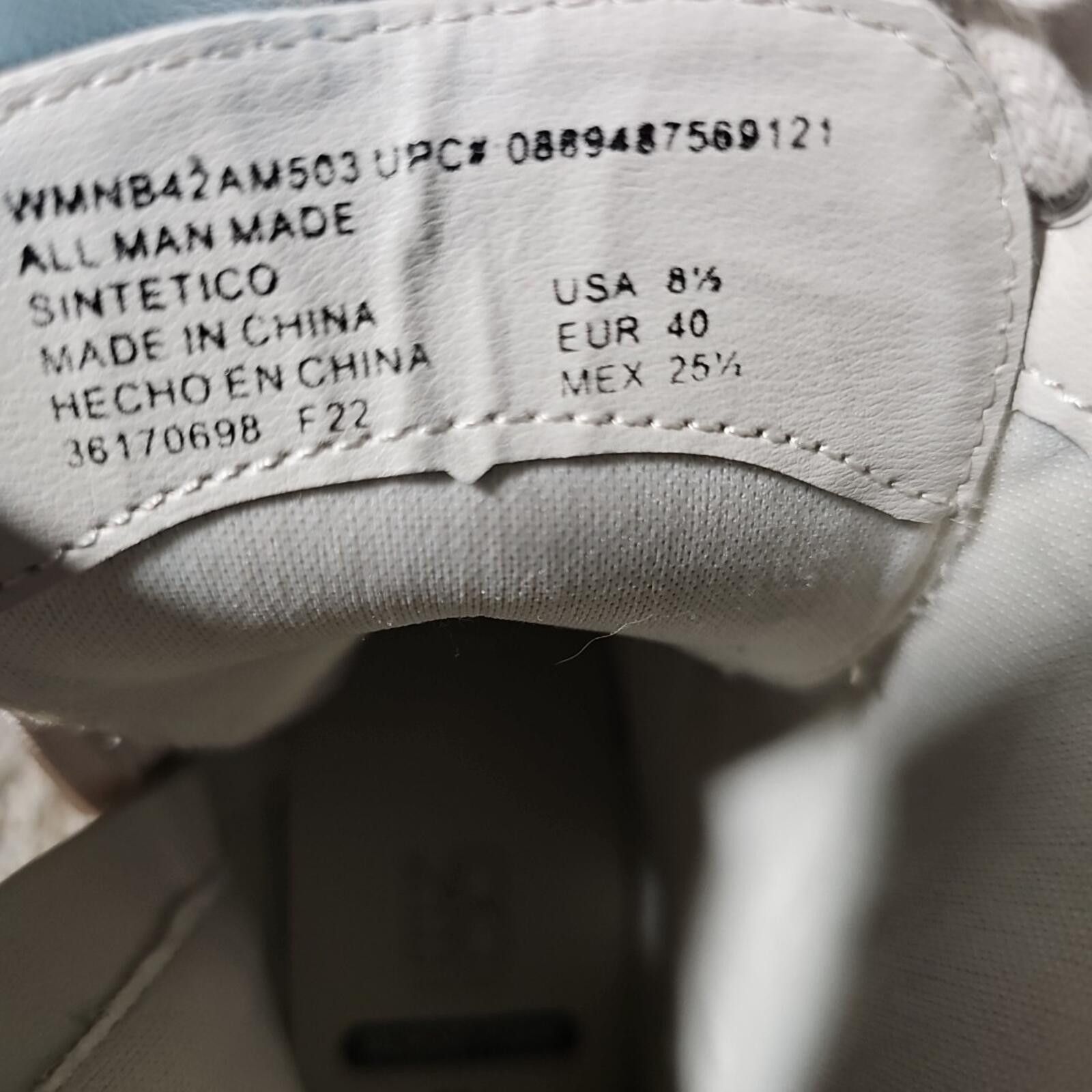 NBDN Nobrandedon NOBO Memory Foam Side Zip Combat Boots White 8½ Size US 8.5 / IT 38.5 - 6 Thumbnail