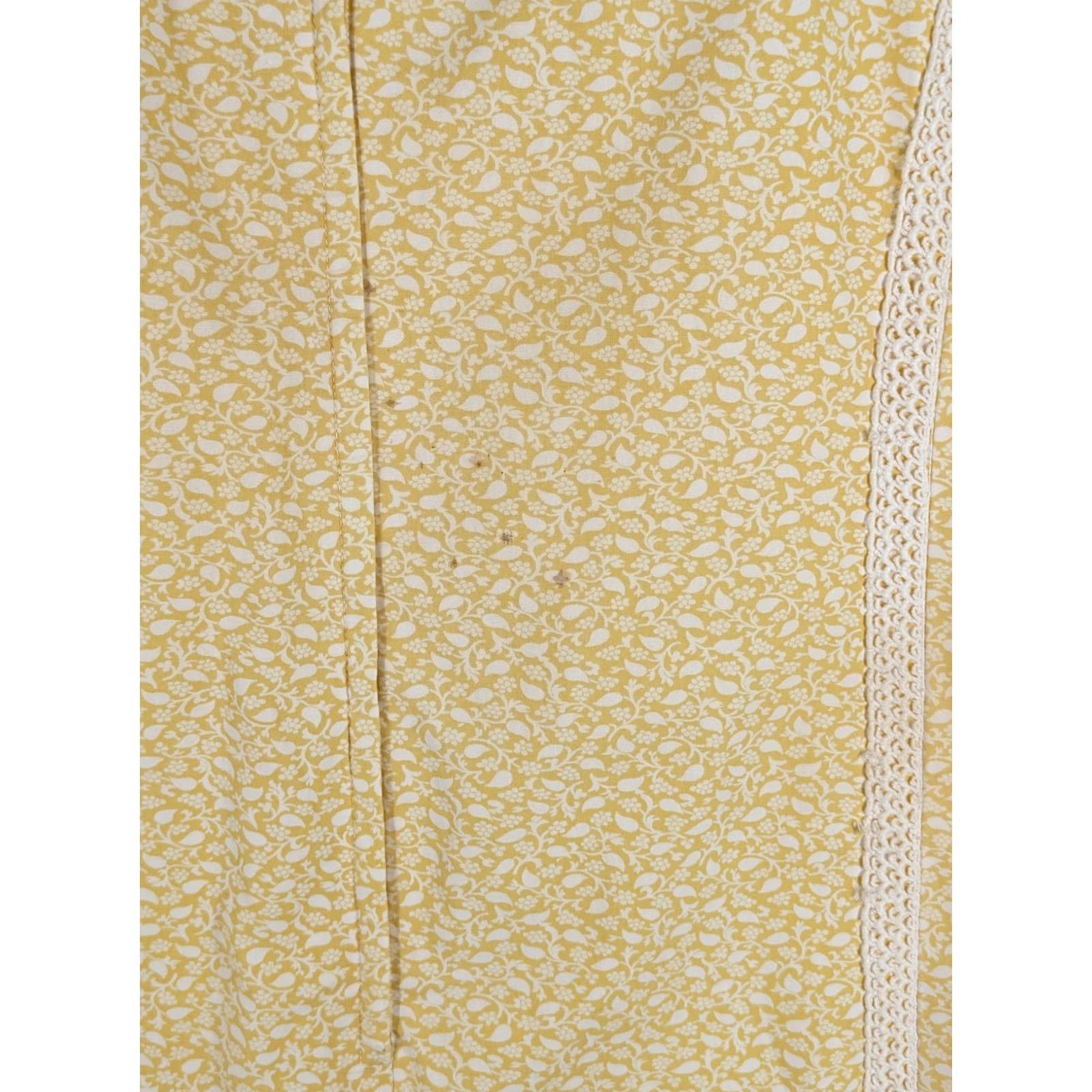 Lilly Pulitzer VINTAGE Lilly Pulitzer Shift Dress Yellow Floral Lace Trim Lord & Taylor 60s Women's Dress Size XS / US 0-2 / IT 36-38 - 8 Thumbnail