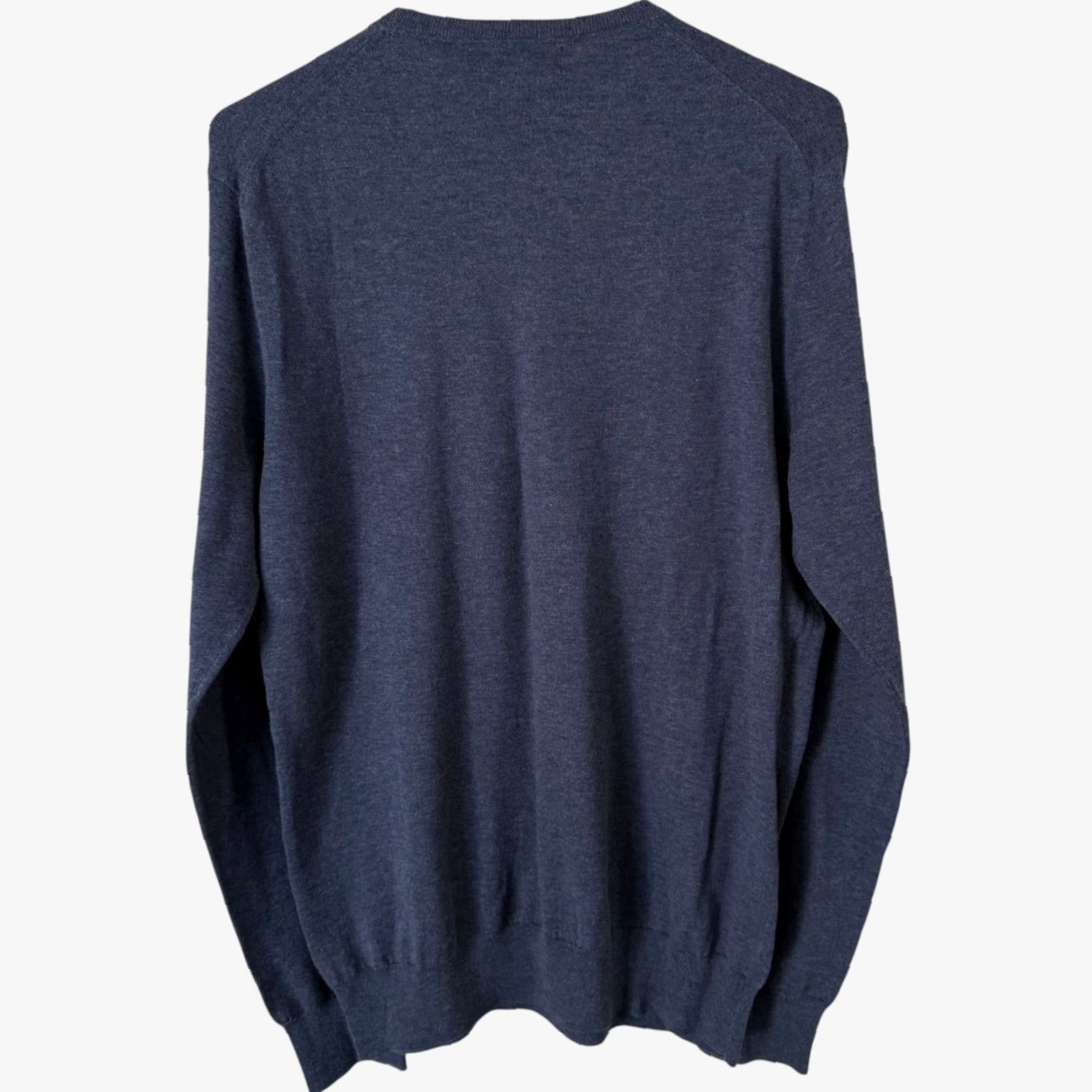 Bloomingdale's VINTAGE Bloomingdale's Men's Store Cotton Cashmere Sweater Blue Solid Knit Crew Neck Pullover Mens Size Medium Winter WinterSeason Size US M / EU 48-50 / 2 - 4 Thumbnail
