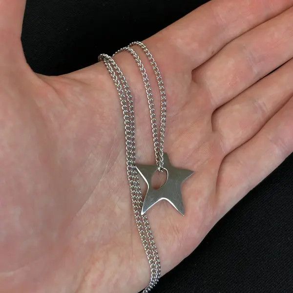 Jewelry Chain Star Necklace Y2K Pop Punk Grunge Size ONE SIZE - 8 Thumbnail
