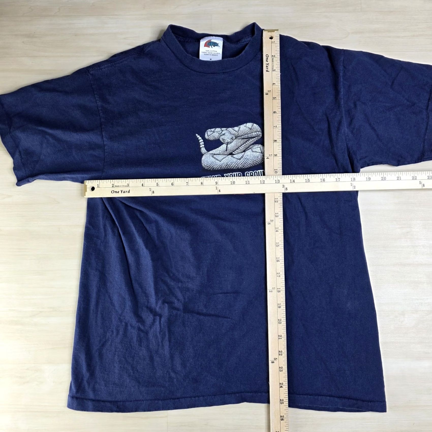 Vintage VINTAGE Lifeforms Stand Your Ground Snake Shirt Single Stitch Size Small Blue Mens Size US S / EU 44-46 / 1 - 5 Thumbnail