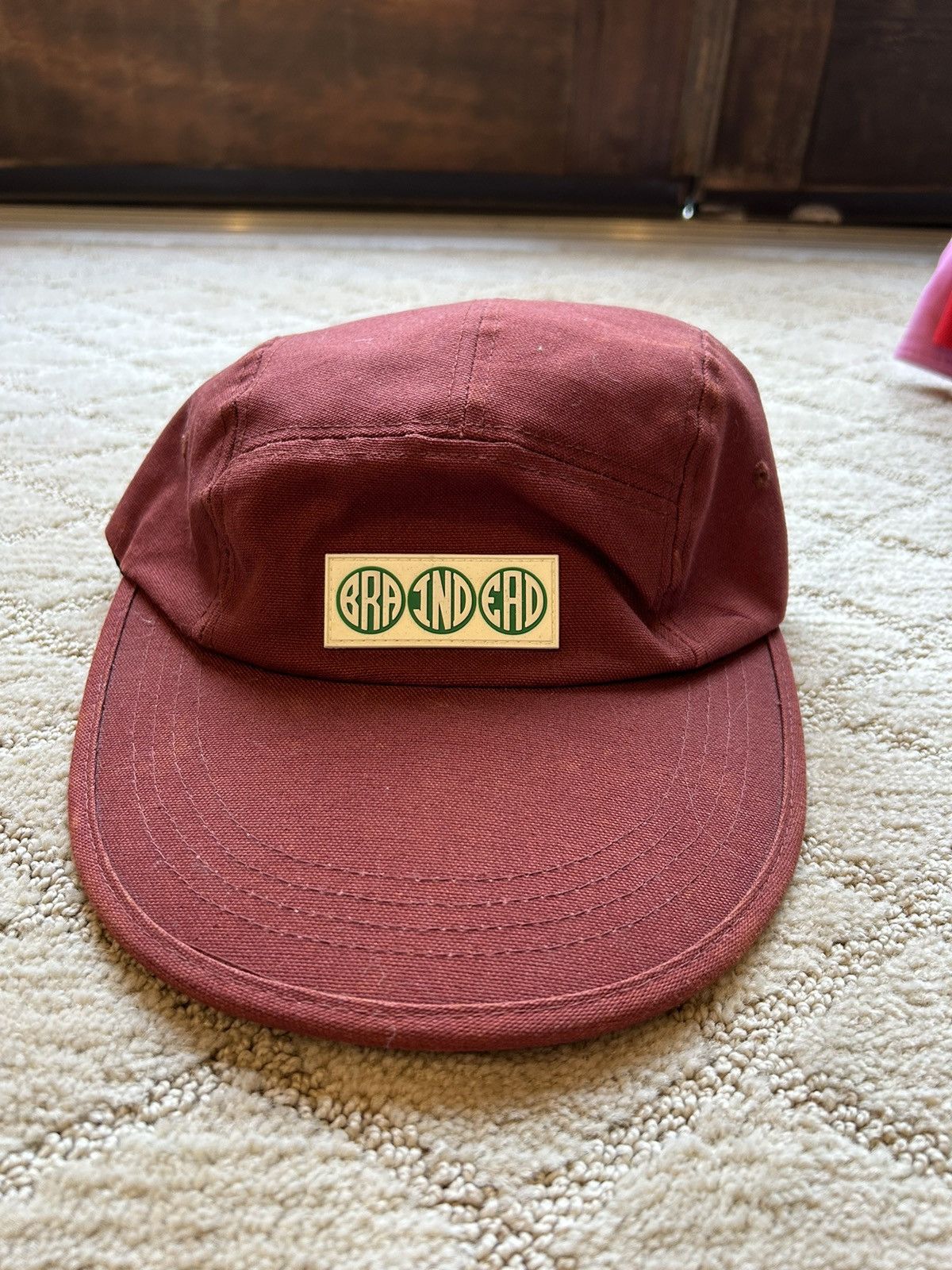 Brain Dead Braindead Extended Brim Hat - Red Size ONE SIZE - 1 Thumbnail