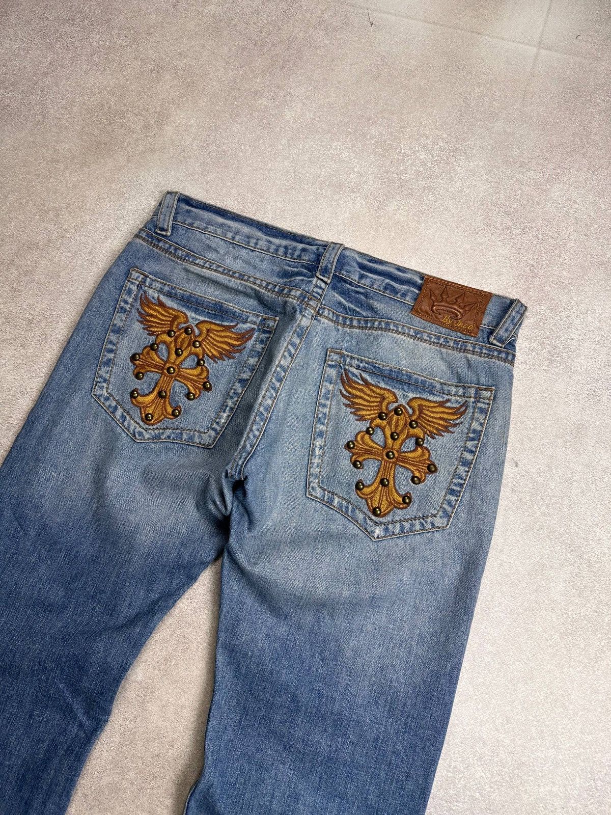 JNCO Vintage 90s JNCO Embroidery Baggy Jeans Y2K 36x30 Size US 36 / EU 52 - 2 Thumbnail