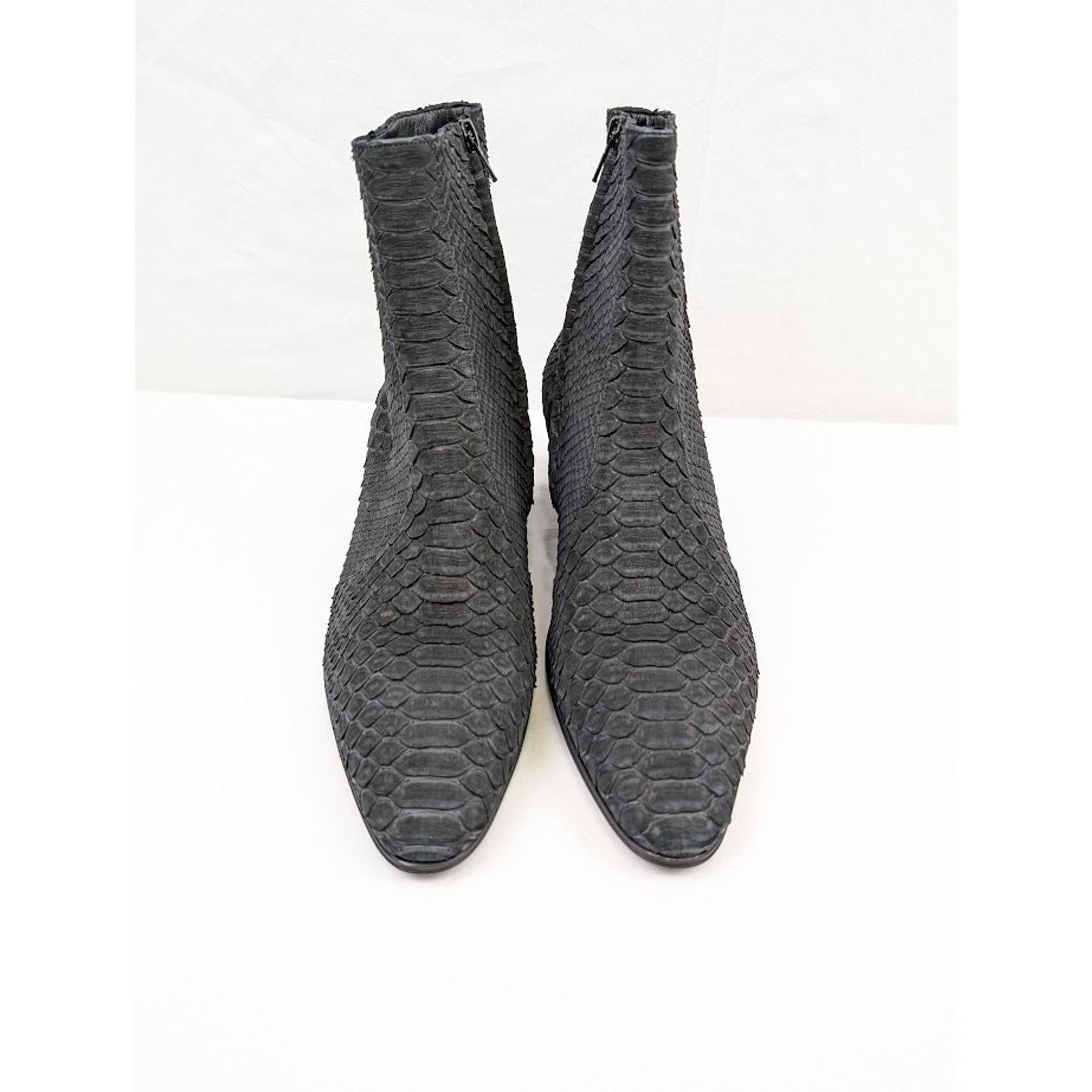 Saint Laurent Paris o1rshd1 Vassili 60 Pitone / Python Boots in Nero Size US 9 / EU 42 - 14 Thumbnail