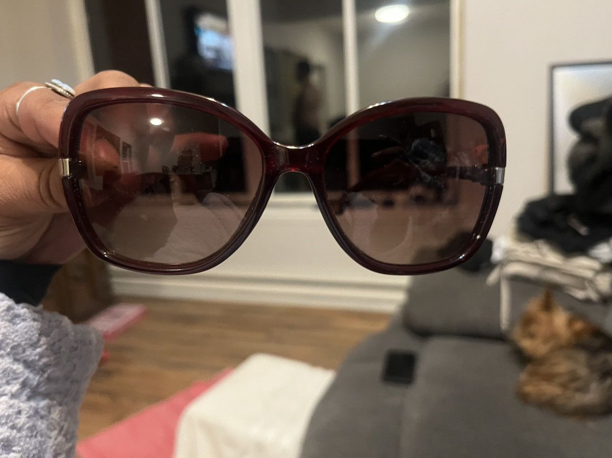 Michael Kors Dark Maroon with gold accent micheal kors sunglasses Size ONE SIZE - 5 Thumbnail
