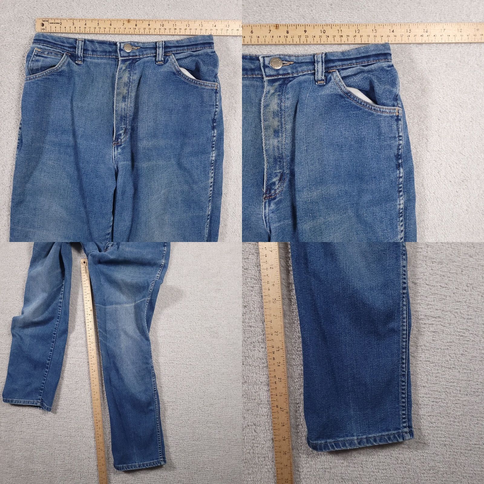 Wrangler VINTAGE Wrangler Misses Jeans MR231NV Women's 14 Regular Denim 80s Made In USA Size 36" / US 14 / IT 50 - 8 Thumbnail