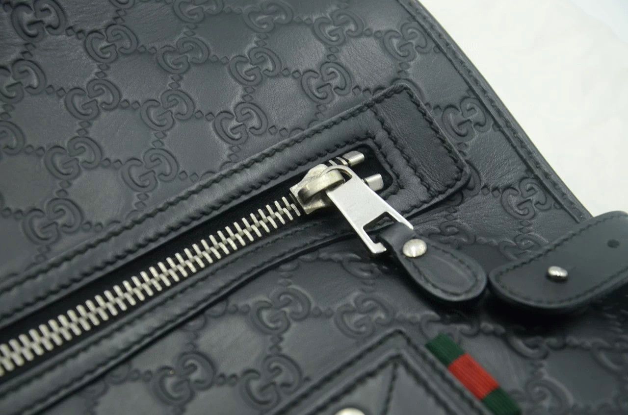Gucci Gucci GG Supreme leather large black briefcase tote Size 42 - 5 Thumbnail