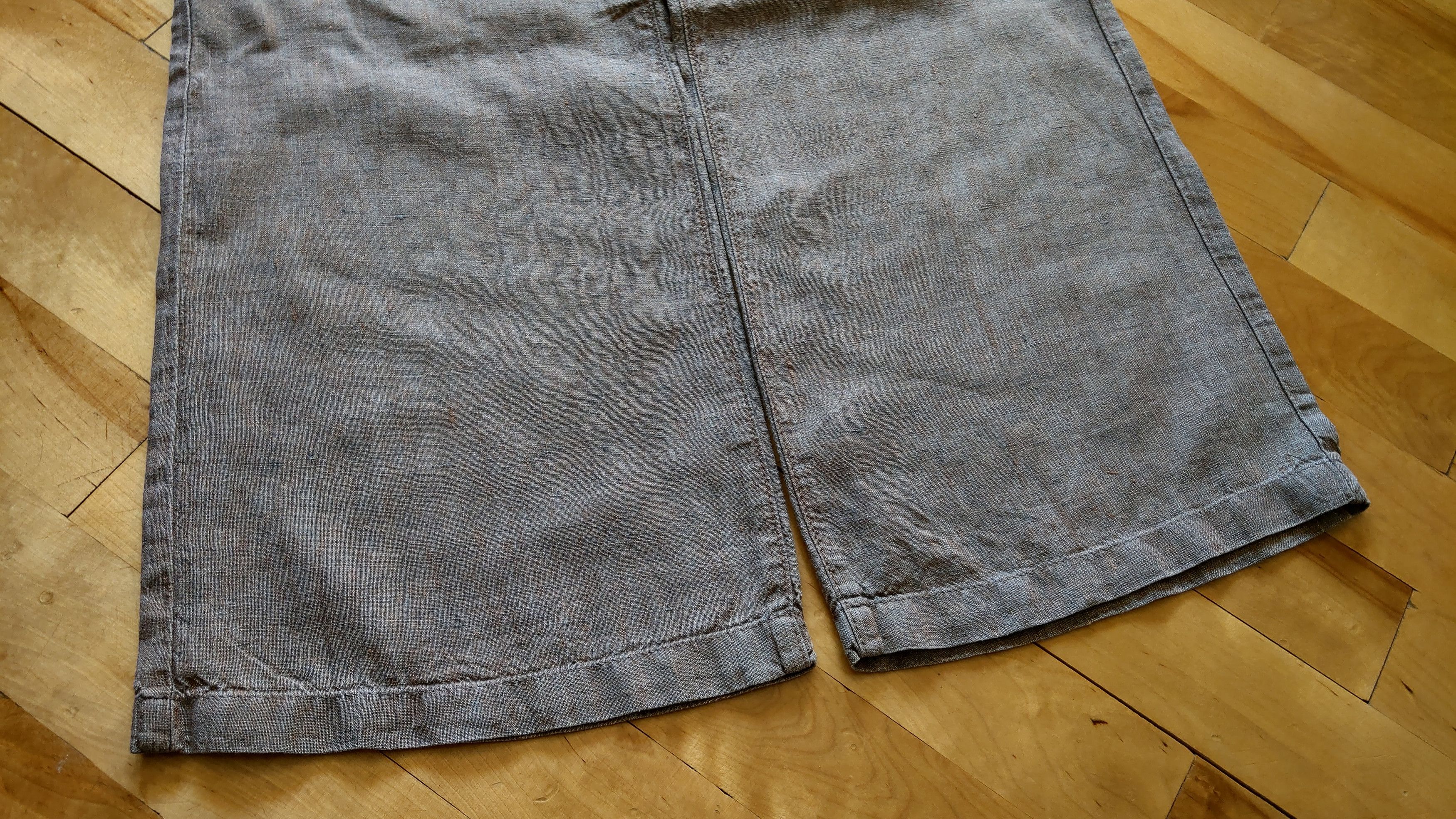 Vintage 100% Linen Pants Flared Goth Baggy Minimalist y2k Vintage 32 Size US 32 / EU 48 - 5 Thumbnail