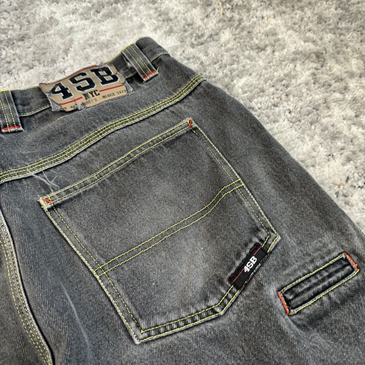 JNCO × Southpole × Vintage Crazy Vintage y2k Faded black wide leg baggy shorts n Size US 34 / EU 50 - 3 Thumbnail