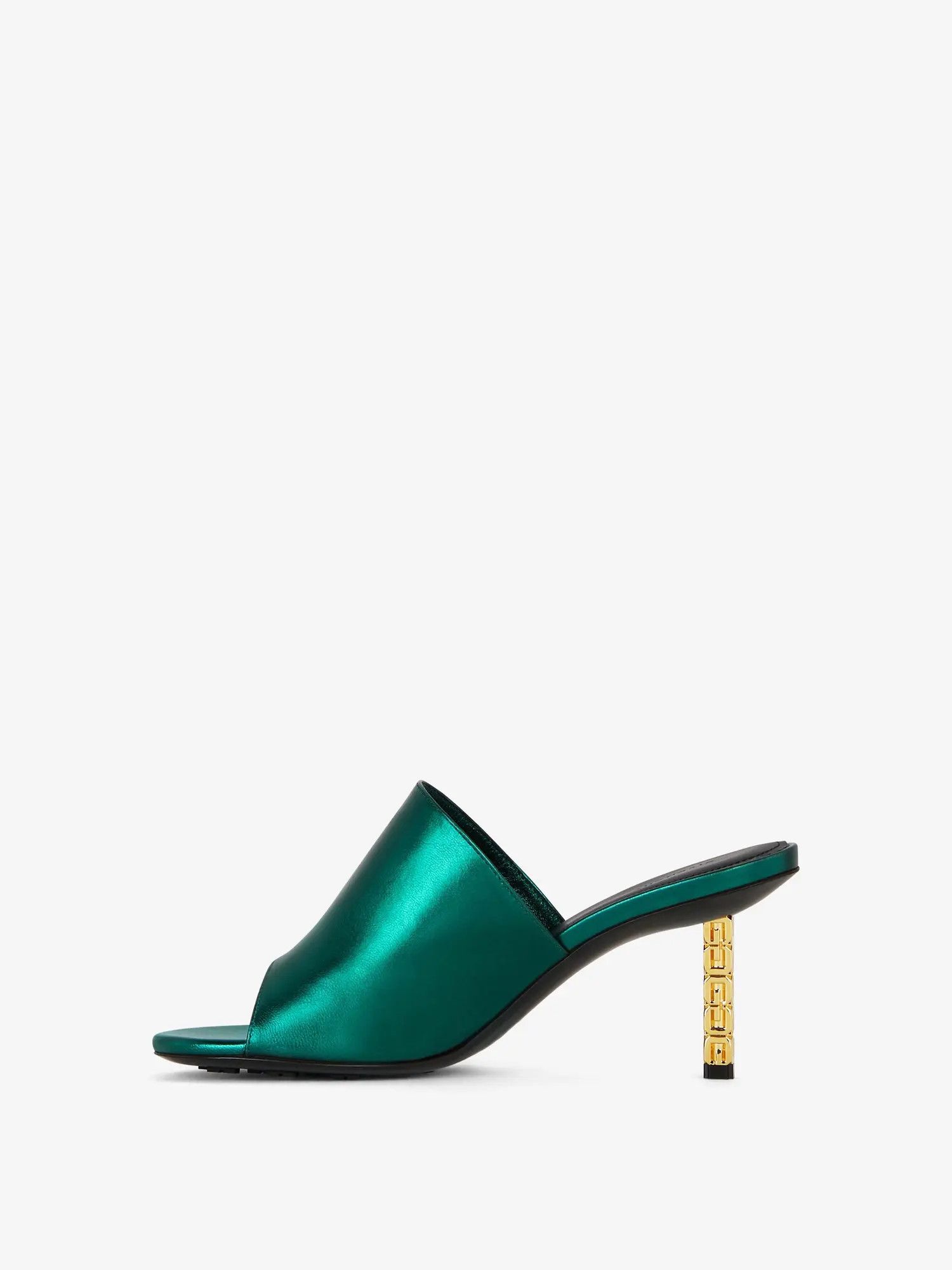 Givenchy o1srvl11e0225 G Cube Mules in Green Size US 7 / IT 37 - 3 Thumbnail