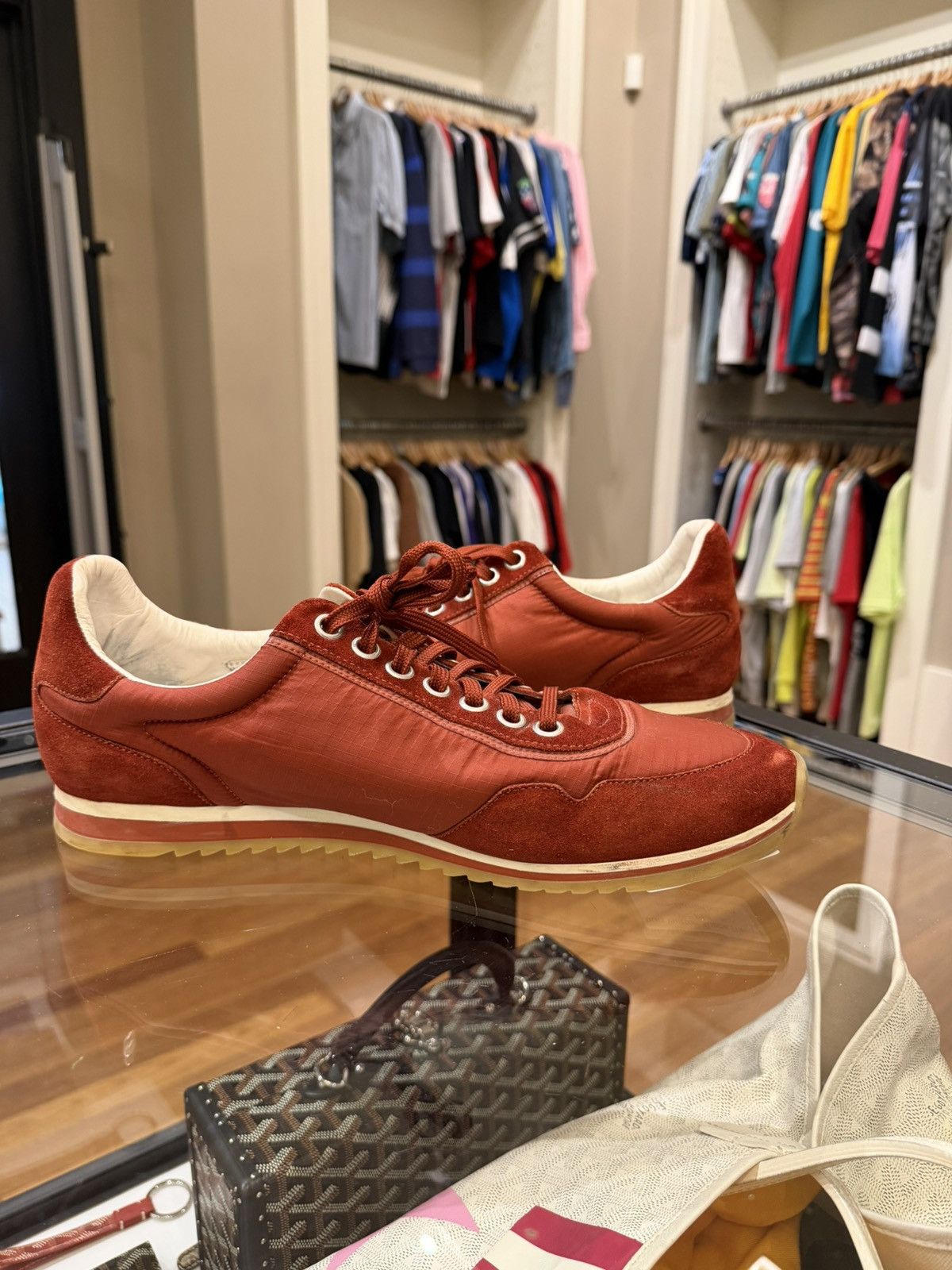 Louis Vuitton Louis Vuitton Suede Trainer Size US 11.5 / EU 44-45 - 2 Thumbnail