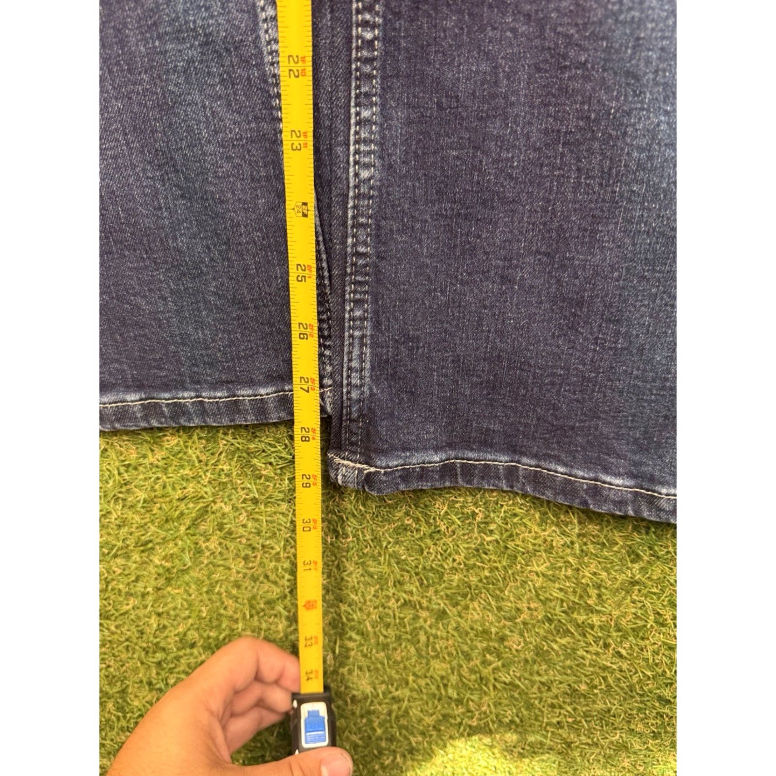 Wrangler Wrangler Bootcut Jeans Womens 13 32x30 Mid Rise Dark Wash Denim Stretch Cowboy Size 34" / US 12 / IT 48 - 5 Thumbnail