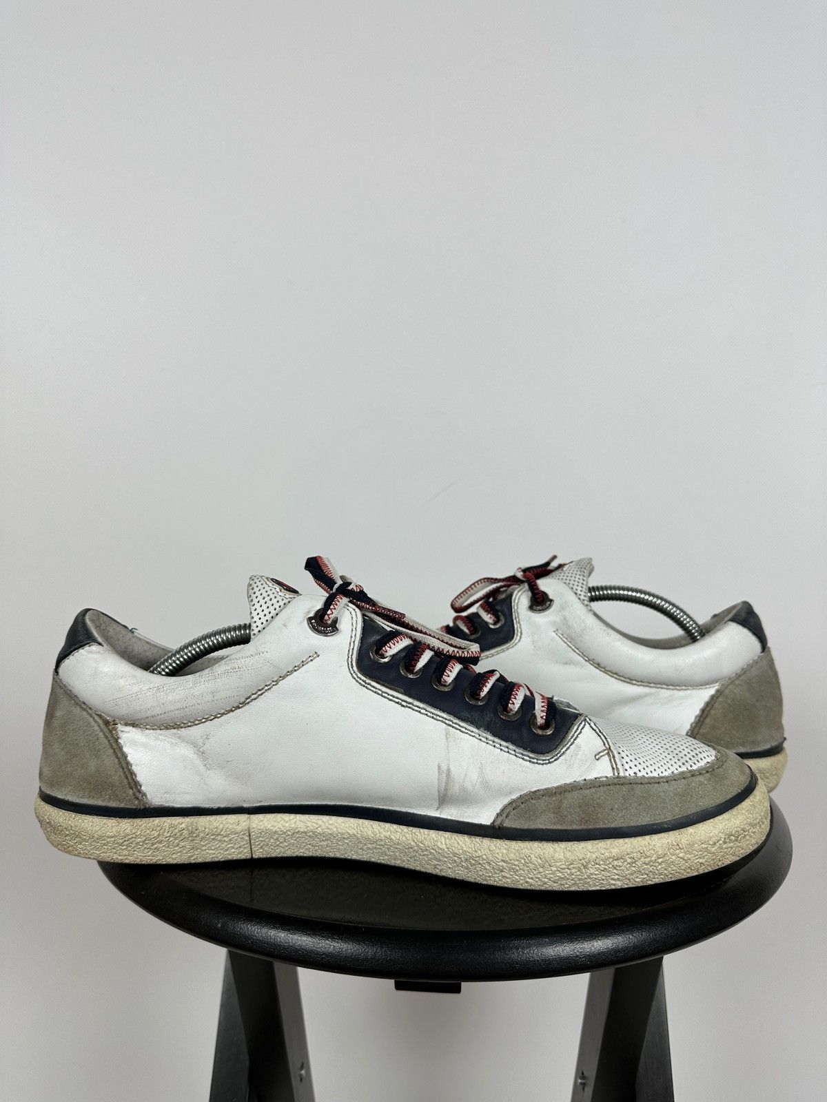 Moncler Moncler Academie Scarpa Leather Low Top Sneakers Size US 11 / EU 44 - 8 Thumbnail