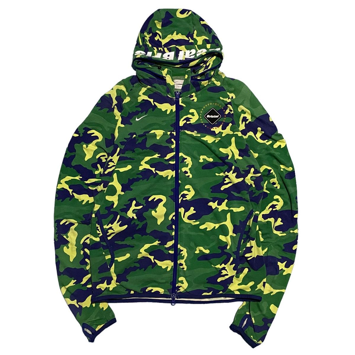 Nike × Vintage Nike bristol camo zipper hidden hoodie Size US M / EU 48-50 / 2 - 1 Thumbnail