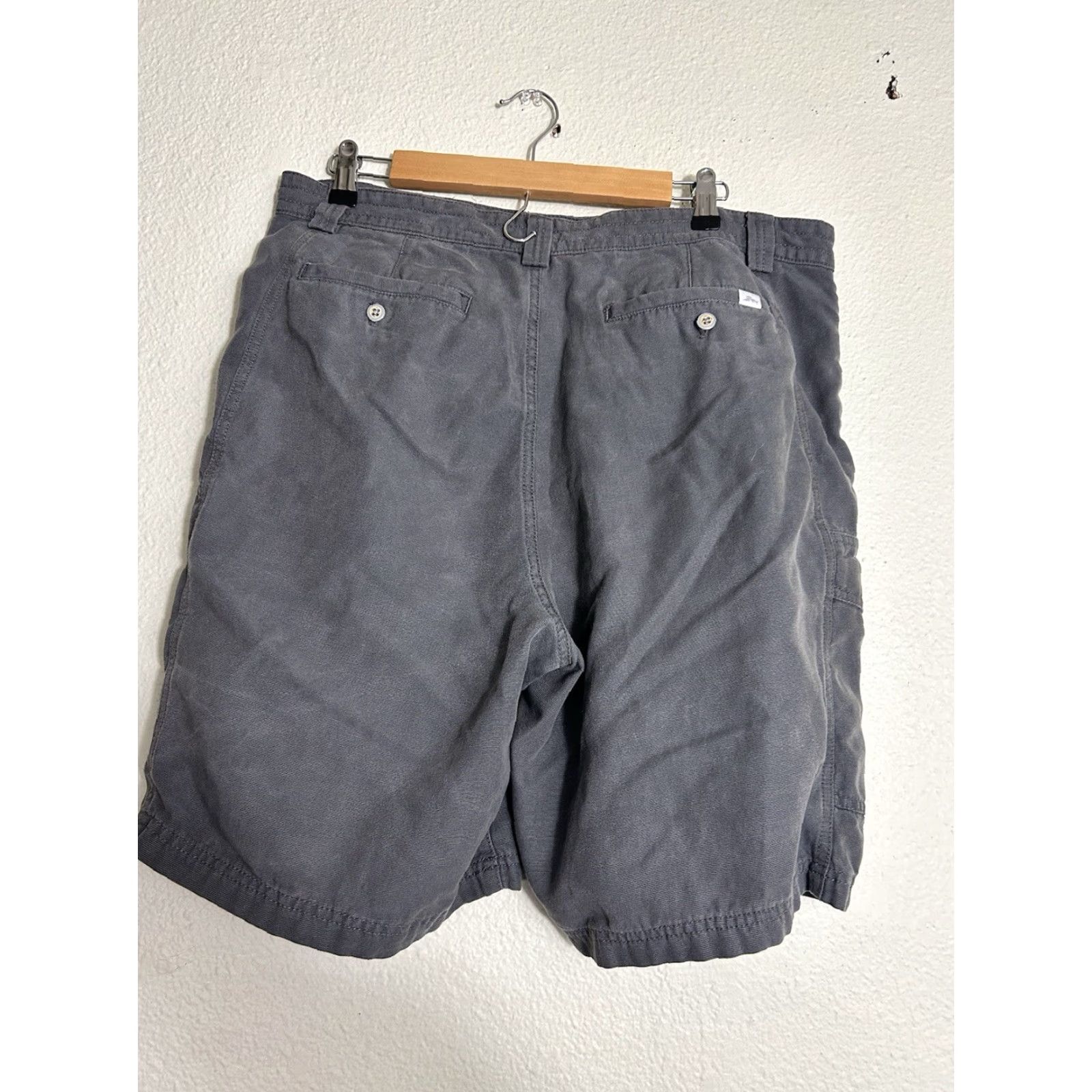 Tommy Bahama Tommy Bahama Cargo Shorts Mens 35 Gray Cotton Blend Lightweight Pockets Easy Care Professional Size US 35 - 5 Thumbnail