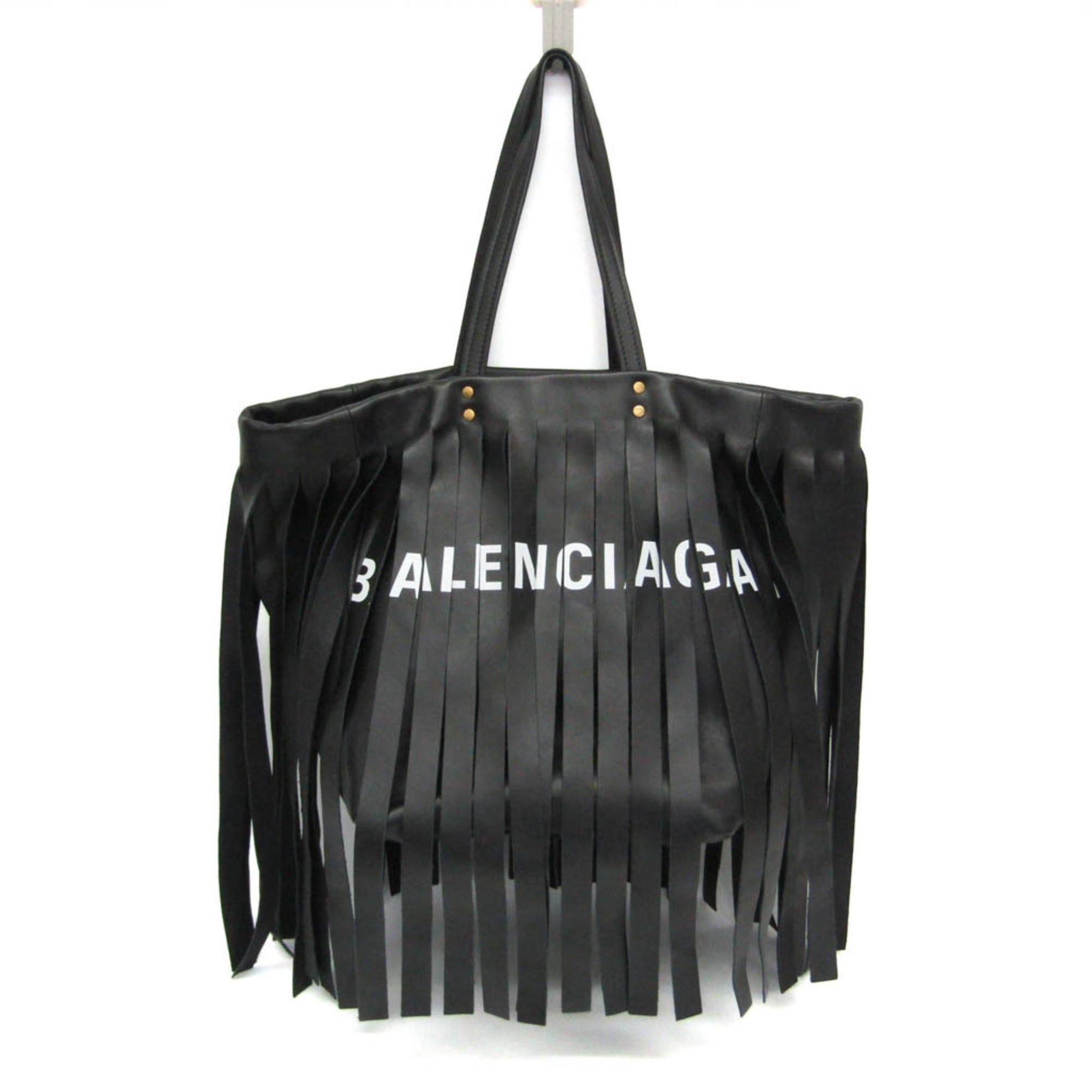 Balenciaga Balenciaga Laundry Cabas S 517843 Women,Men Leather Shoulder Bag,Tote Bag Black Size ONE SIZE - 1 Thumbnail