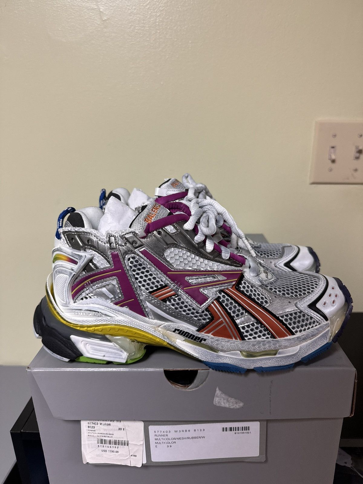 Balenciaga Balenciaga Runner Sneaker multicolor size 8 | Grailed