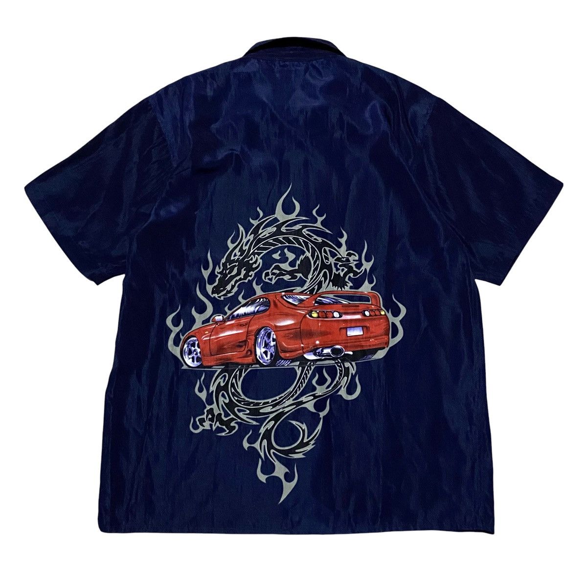 Japanese Brand × Vintage 🔥RARE🔥 Vintage 00s Dragon car shirt Size US M / EU 48-50 / 2 - 4 Thumbnail