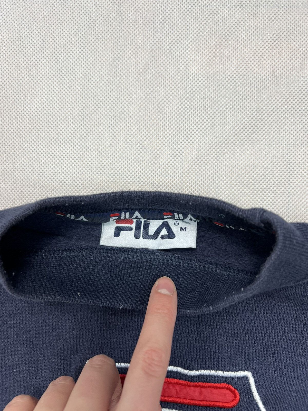 Fila × Vintage Sweatshirt Fila spellout vintage 90’s big logo Size US M / EU 48-50 / 2 - 3 Thumbnail