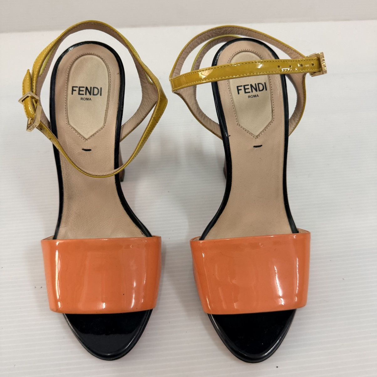 Fendi Fendi multicolor patent leather ankle strap sandals. Size US 5 / IT 35 - 2 Thumbnail