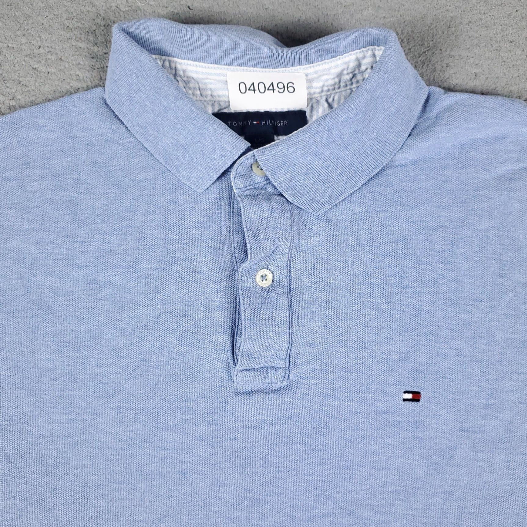 Tommy Hilfiger Tommy Hilfiger Polo Shirt Mens Large Blue Casual Short Sleeve Regular Fit Size US L / EU 52-54 / 3 - 2 Thumbnail