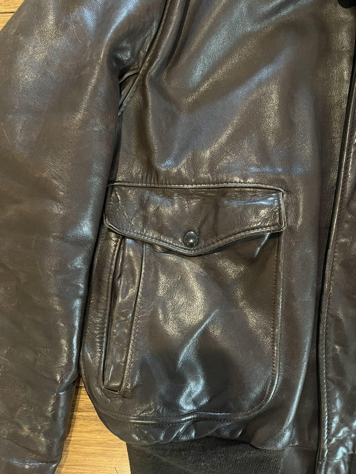 Schott Schott vintage 90s leather jacket Size US L / EU 52-54 / 3 - 3 Thumbnail