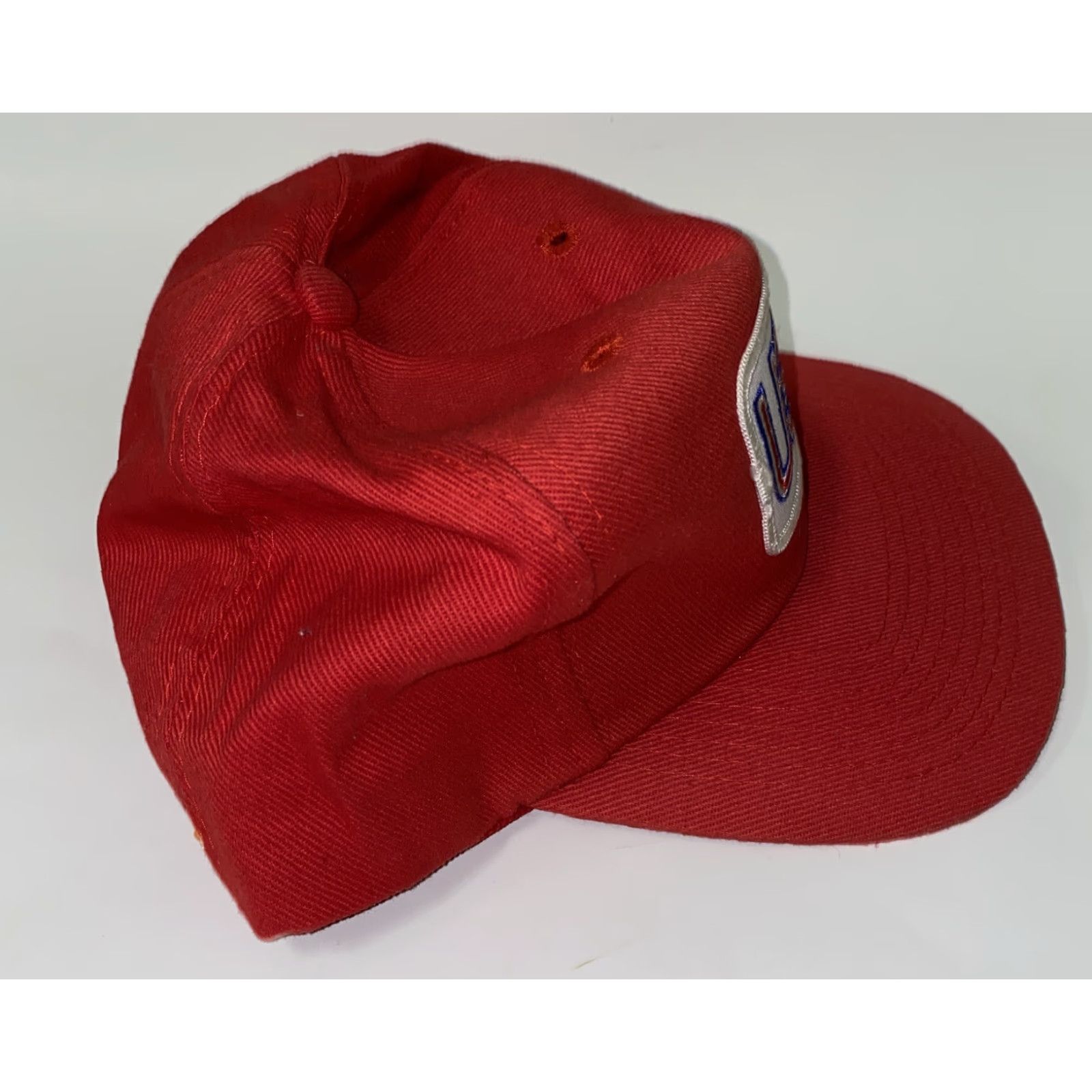 Vintage VINTAGE Unbranded Mens Red USA Snapback Adjustable Hat Size ONE SIZE - 3 Thumbnail