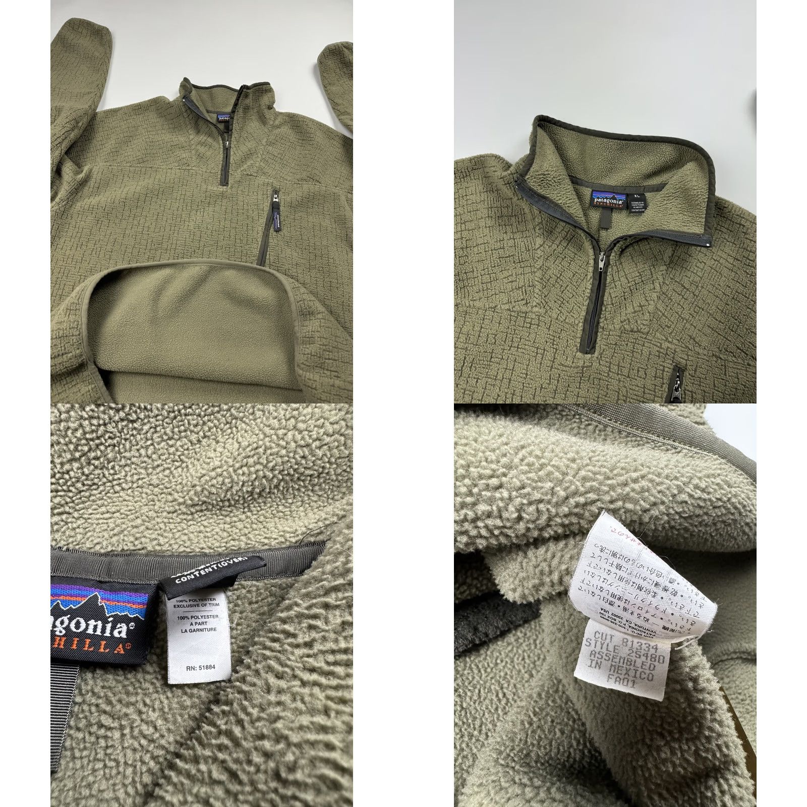 Patagonia VINTAGE Patagonia Synchilla 1/4 Zip Pullover Jacket XL Green Fleece Jacket Men Pullover Zip 1/4 Zip Casual Workwear 2001 Fall Synchilla Size US XL / EU 56 / 4 - 8 Thumbnail