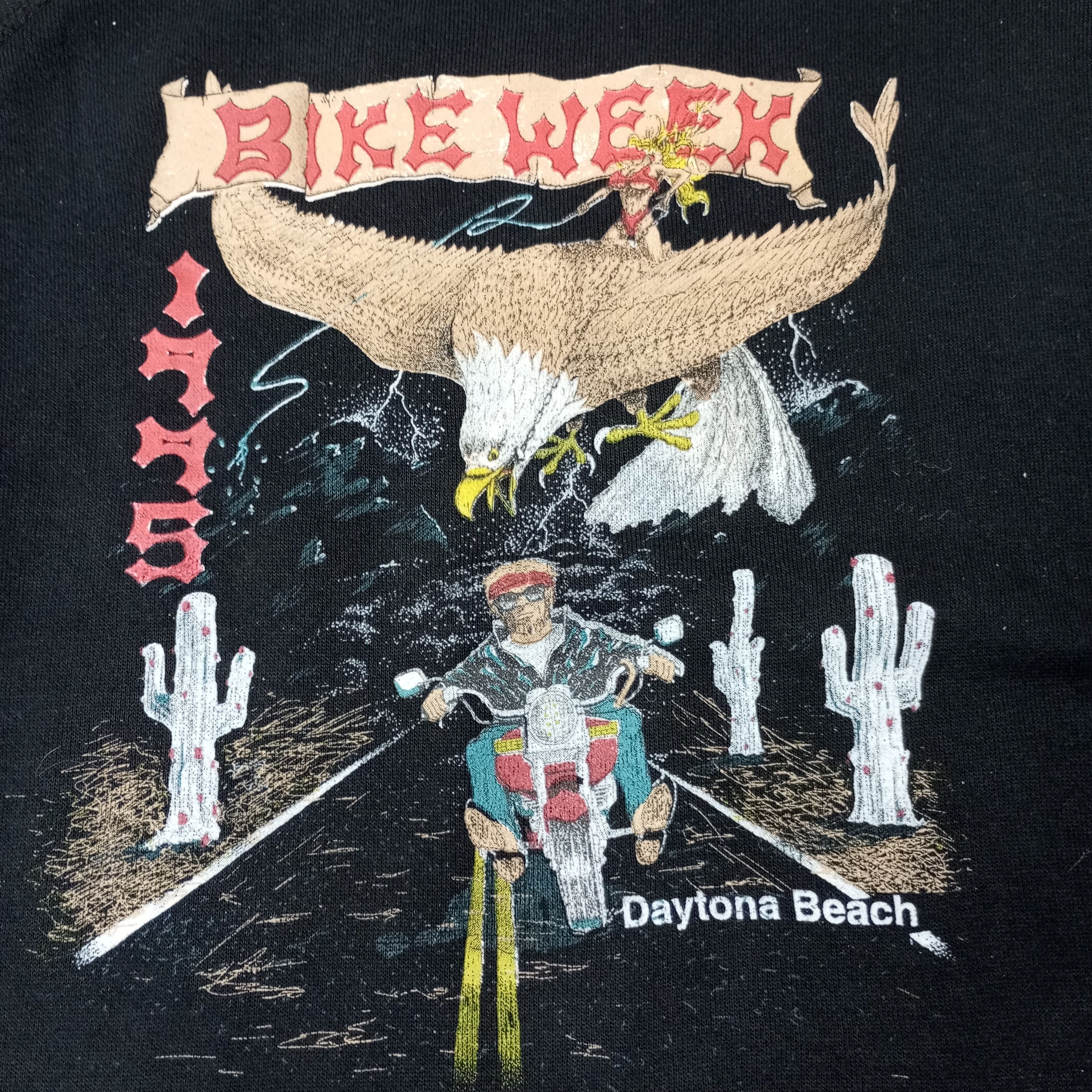 Vintage Bike Week Daytona Beach Vintage Sweatshirt c227n18 Size US L / EU 52-54 / 3 - 2 Thumbnail