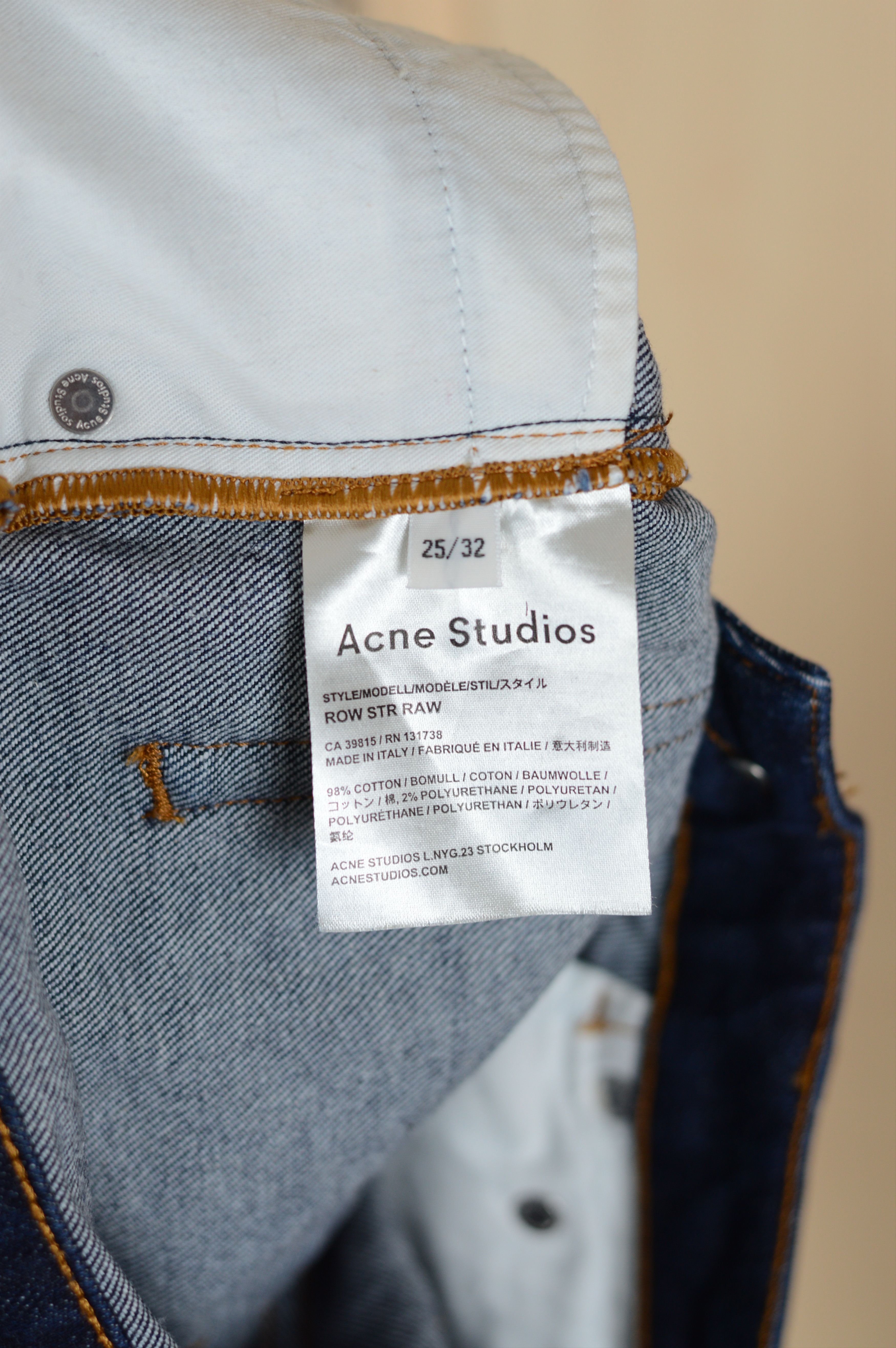 Acne Studios Acne Studios Row Str Raw Jeans Size 27" / US 4 / IT 40 - 5 Thumbnail