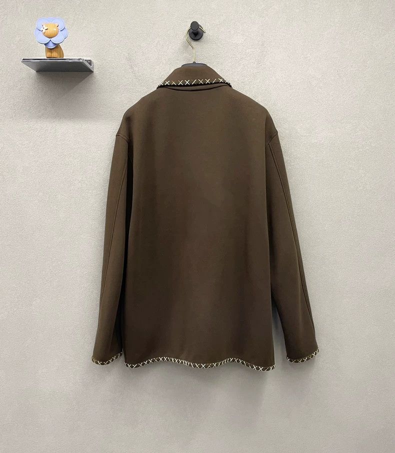 Louis Vuitton Louis Vuitton 24 new chocolate embroidered jacket 2503-Next Size US L / EU 52-54 / 3 - 2 Thumbnail