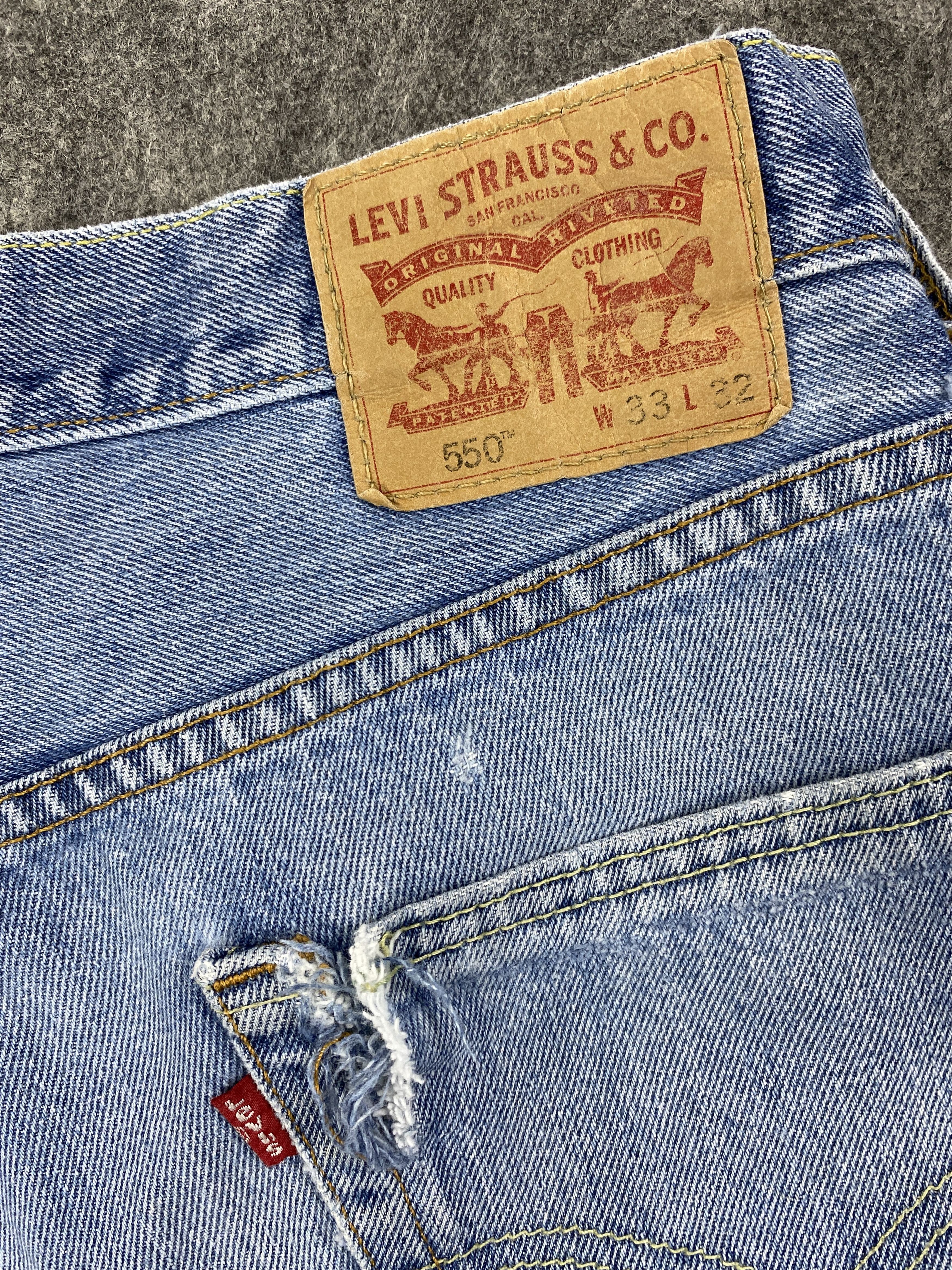 Levi's Mid Blue Vintage Levi's 550 Jeans 34x32.5 Denim -JN1996 Size US 34 / EU 50 - 11 Thumbnail