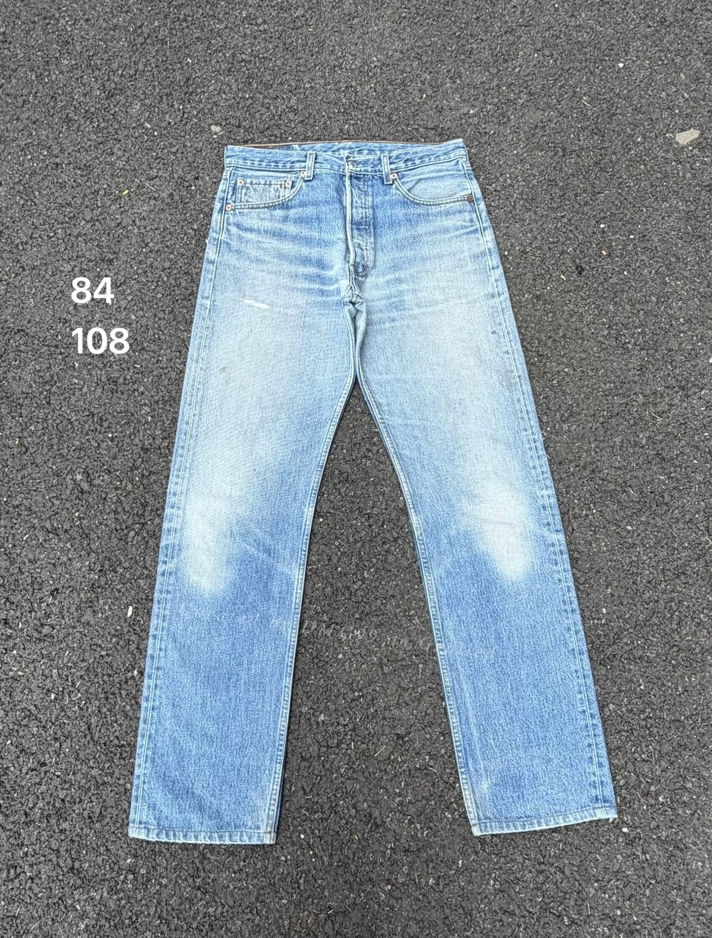 Vintage Vintage Levis 501 Washed Blue Jeans Size US 33 - 1 Thumbnail